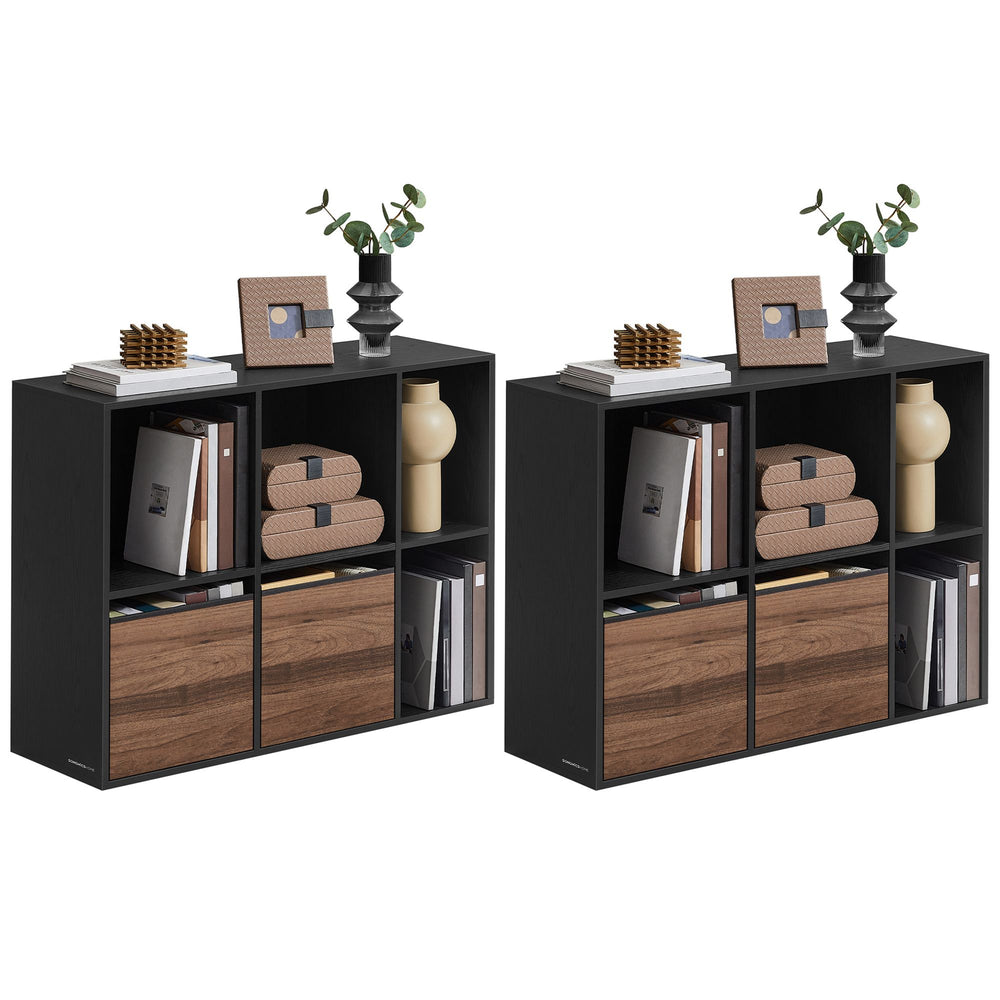 Songmics UZH2507020 libreria cubo 6 scomparti set 2 pezzi