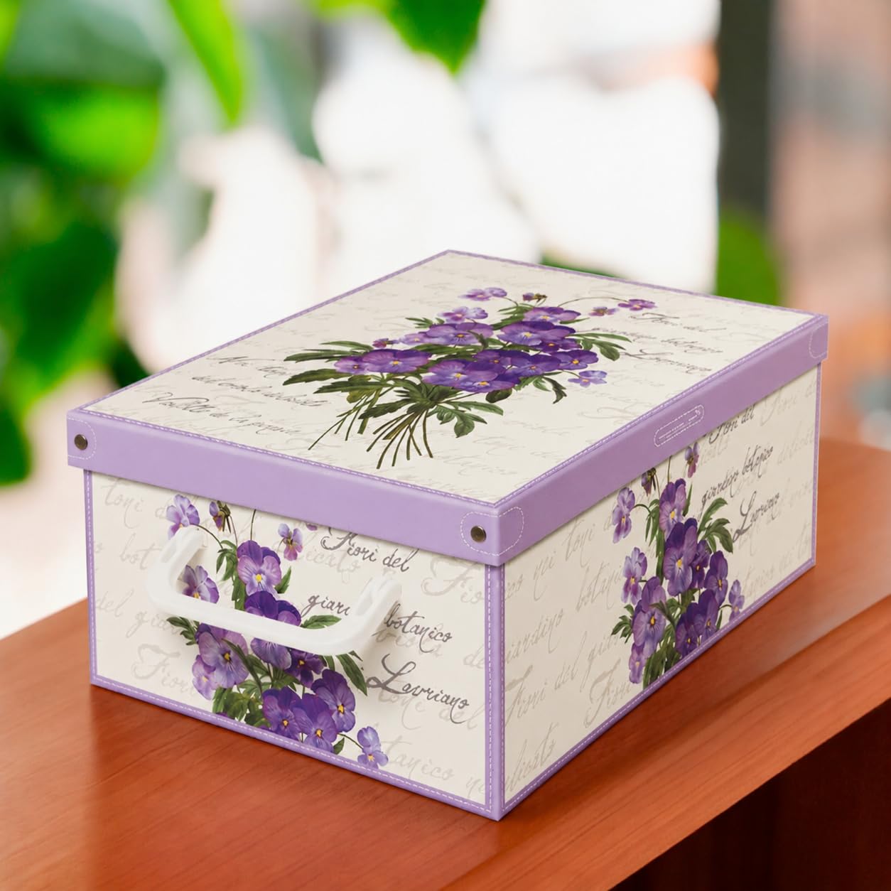 Lavatelli Scatole Organizer Violette 25x35 cm 4 Pezzi