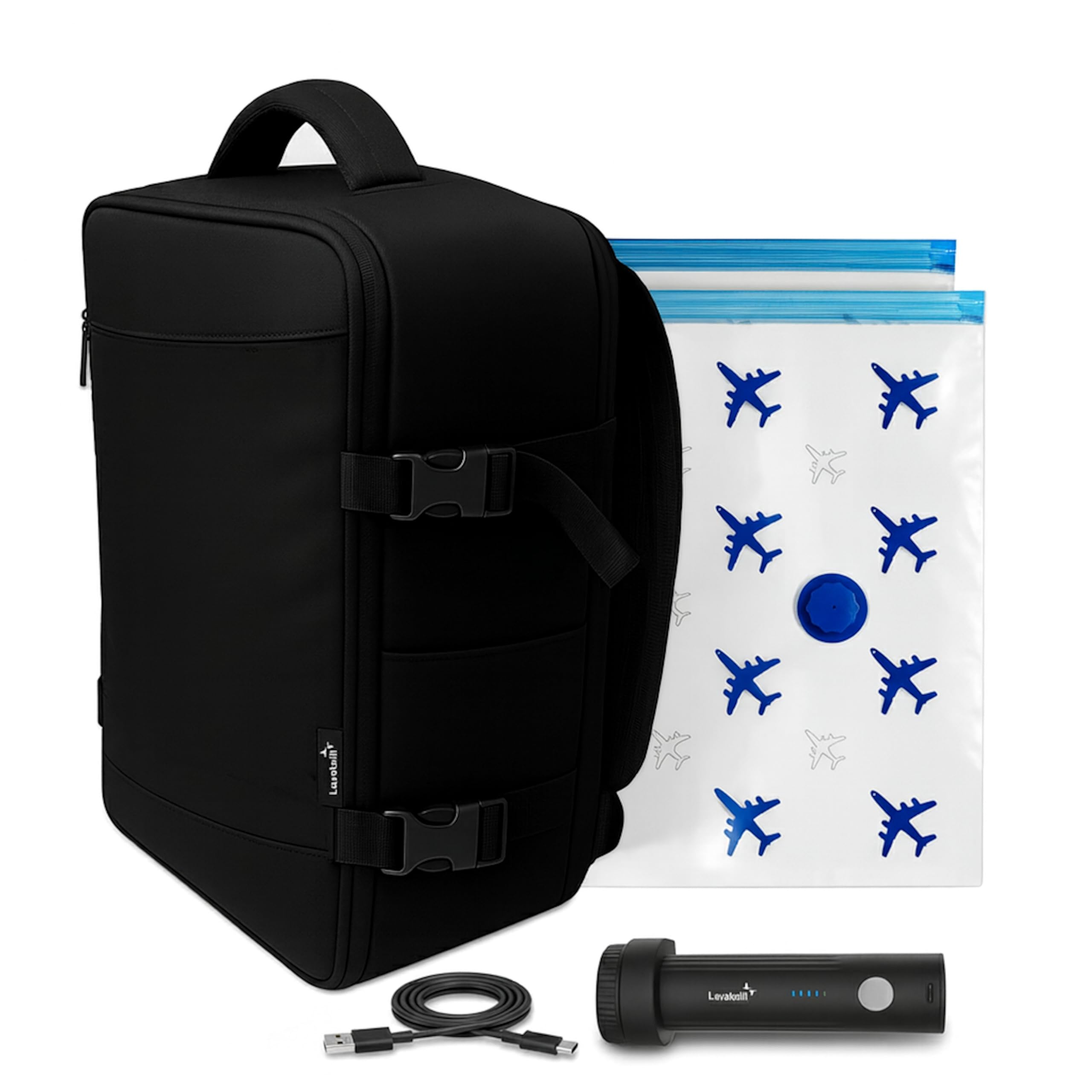 Lavatelli Vac-U-Bag Zaino Sottovuoto 40x30x20 Pompa USB-C