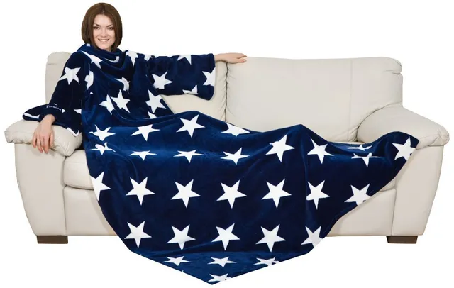 Kanguru Deluxe Pop coperta con maniche 140x210 cm microfibra