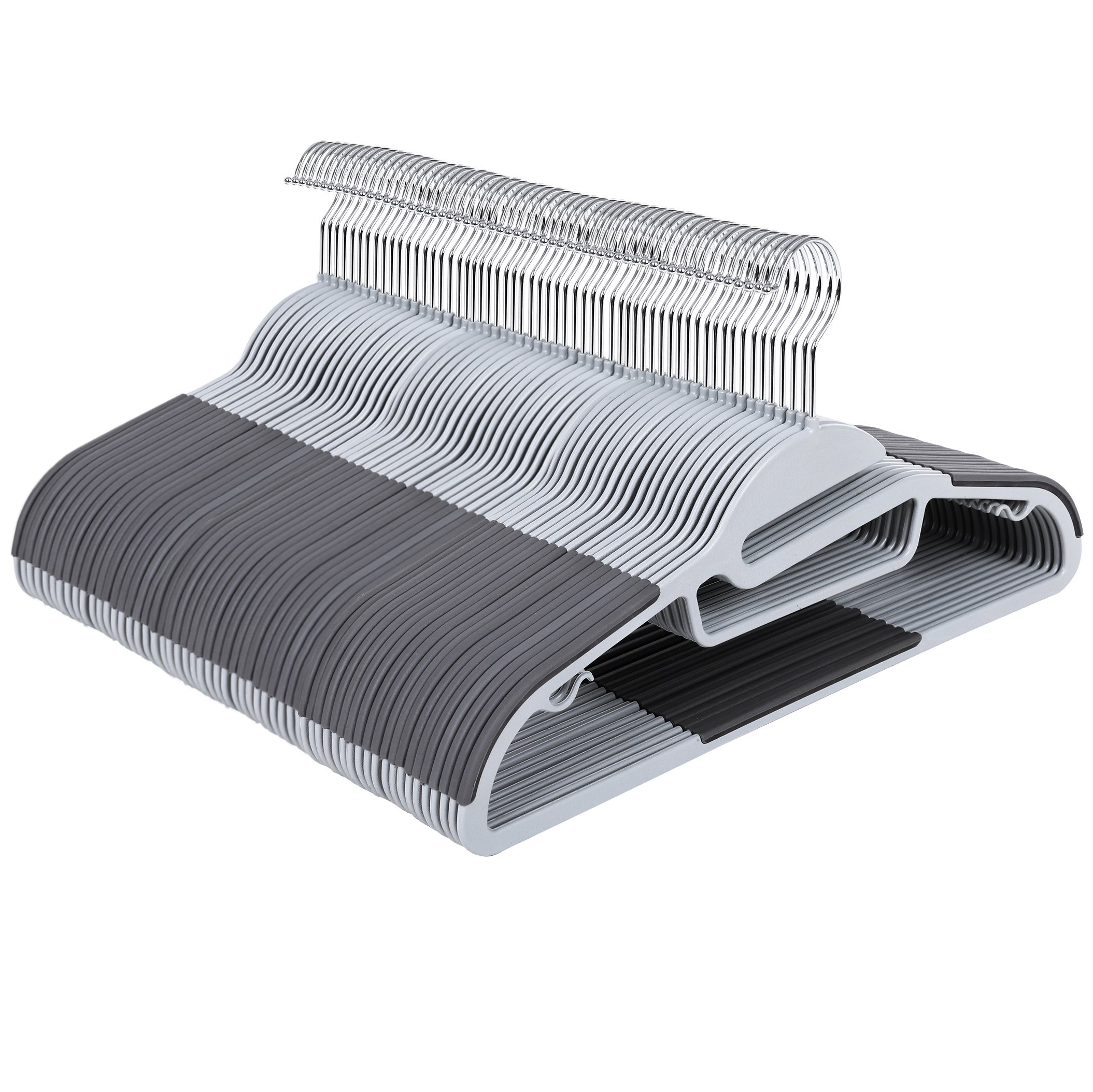 Songmics CRP41G-100 Grucce Plastica 100 Pezzi Grigio Scuro Antiscivolo