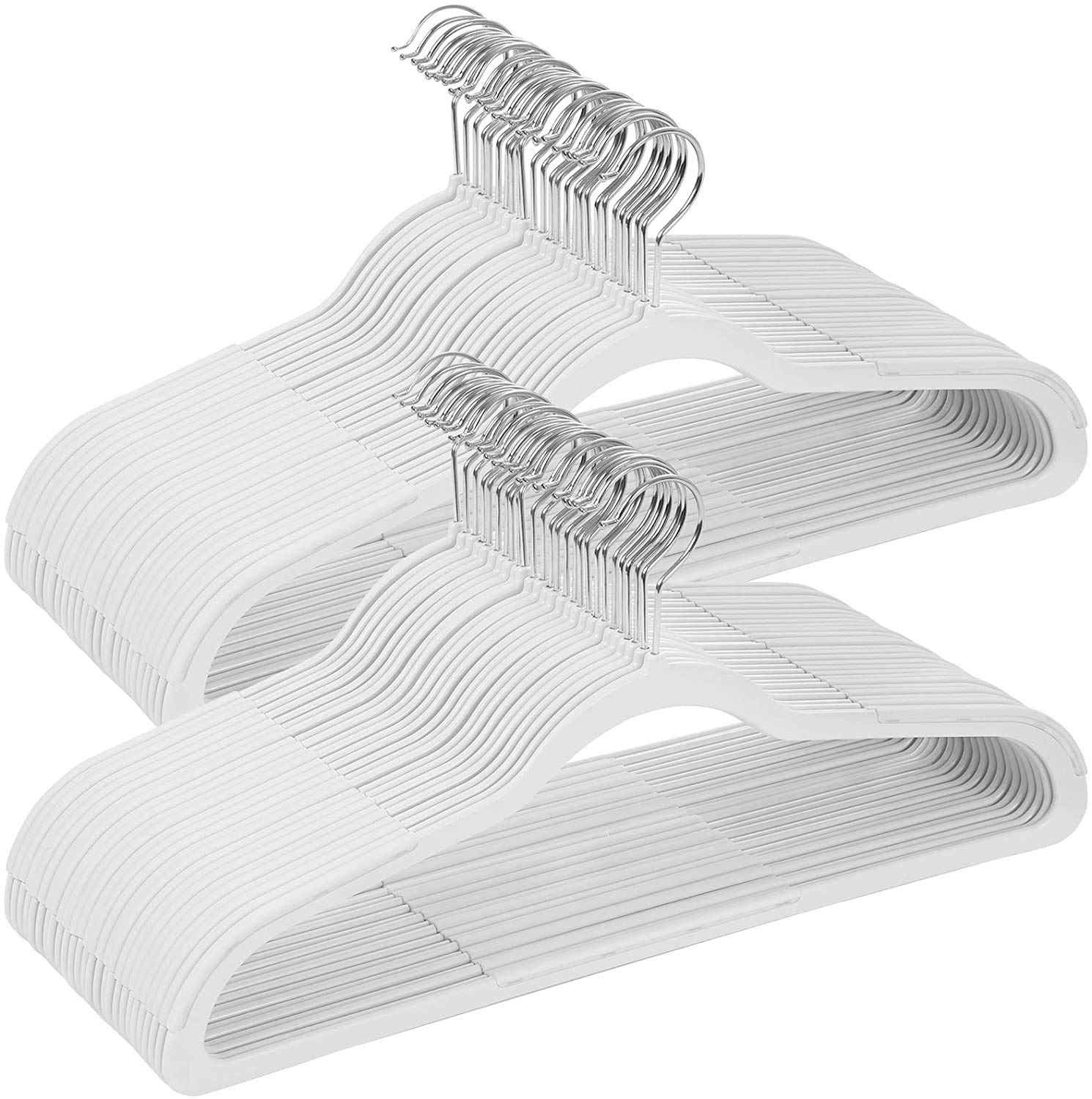 Songmics CRP50W grucce plastica grigio 50 pezzi salvaspazio