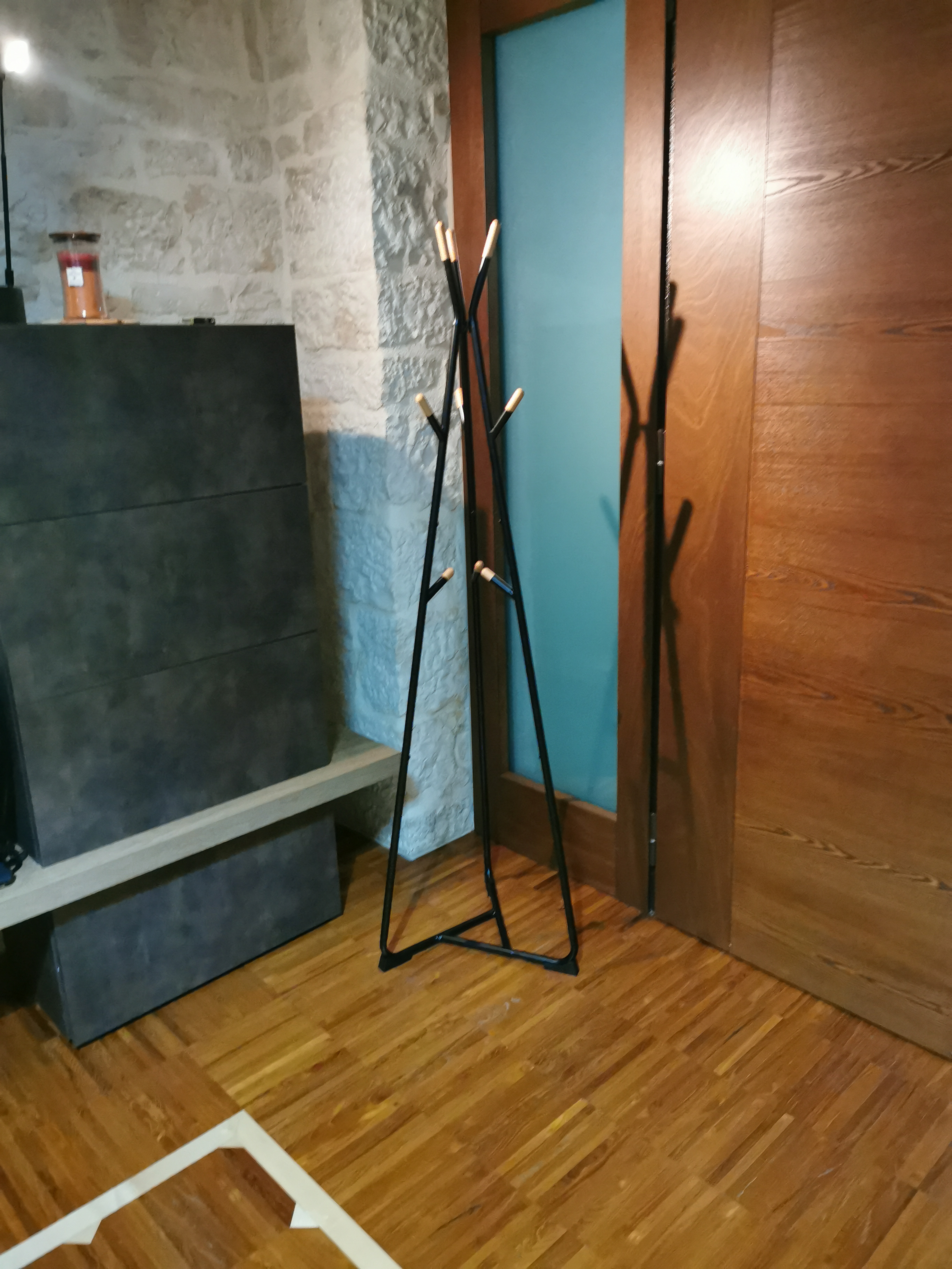 Songmics RCR15WY appendiabiti ad albero bianco 9 ganci legno