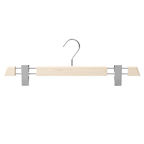 Mainetti Linea Legno grucce con pinze naturale 40 cm 5 pezzi salvaspazio