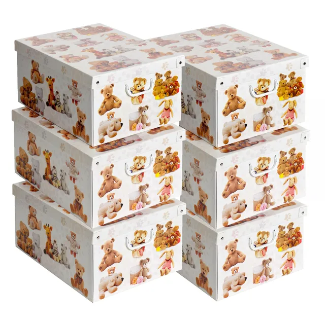 Lavatelli Organizing set 6 scatole armadio 39x50x24 cm cartone