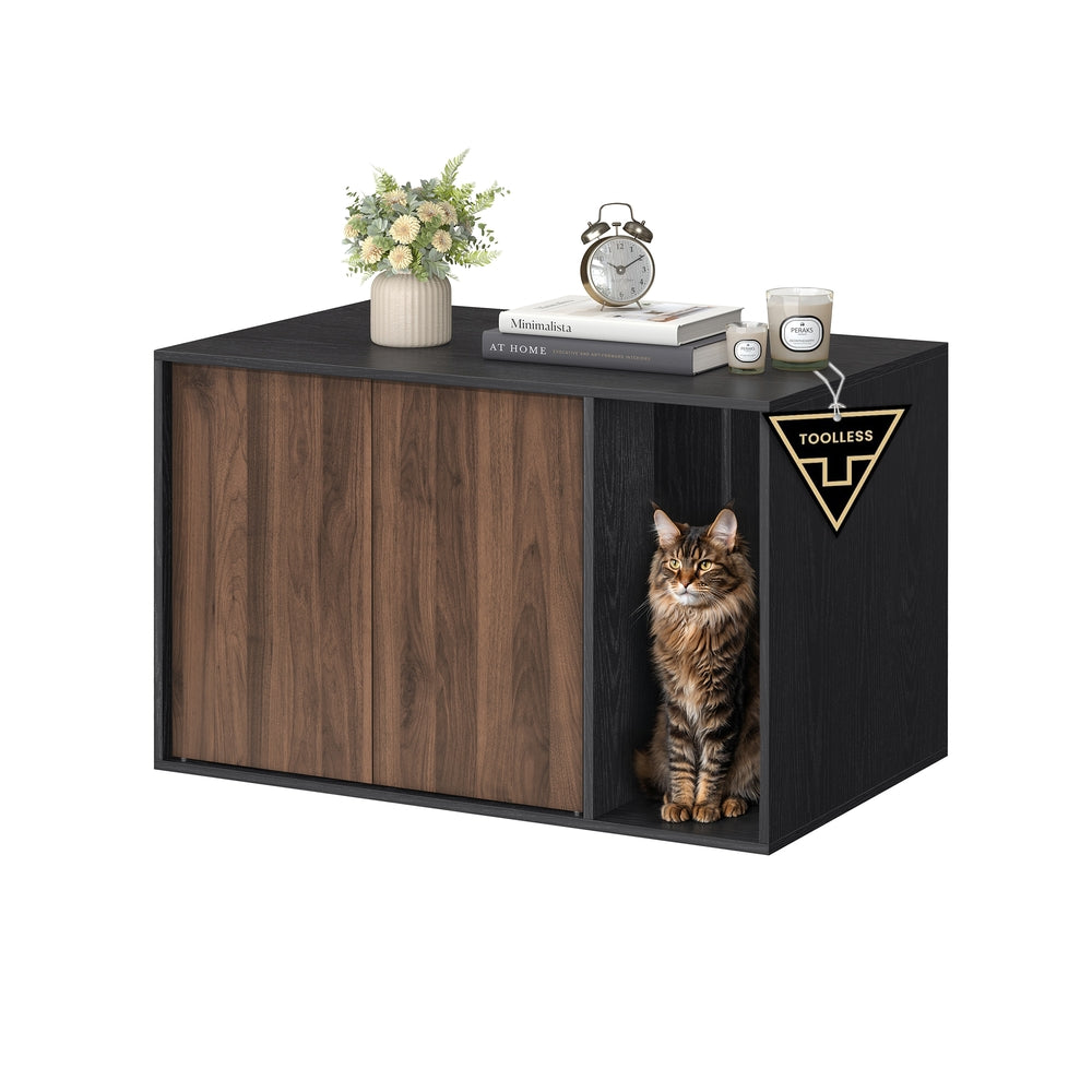 Songmics UPCL013W01 Mobile Lettiera Gatto Bianco Neve