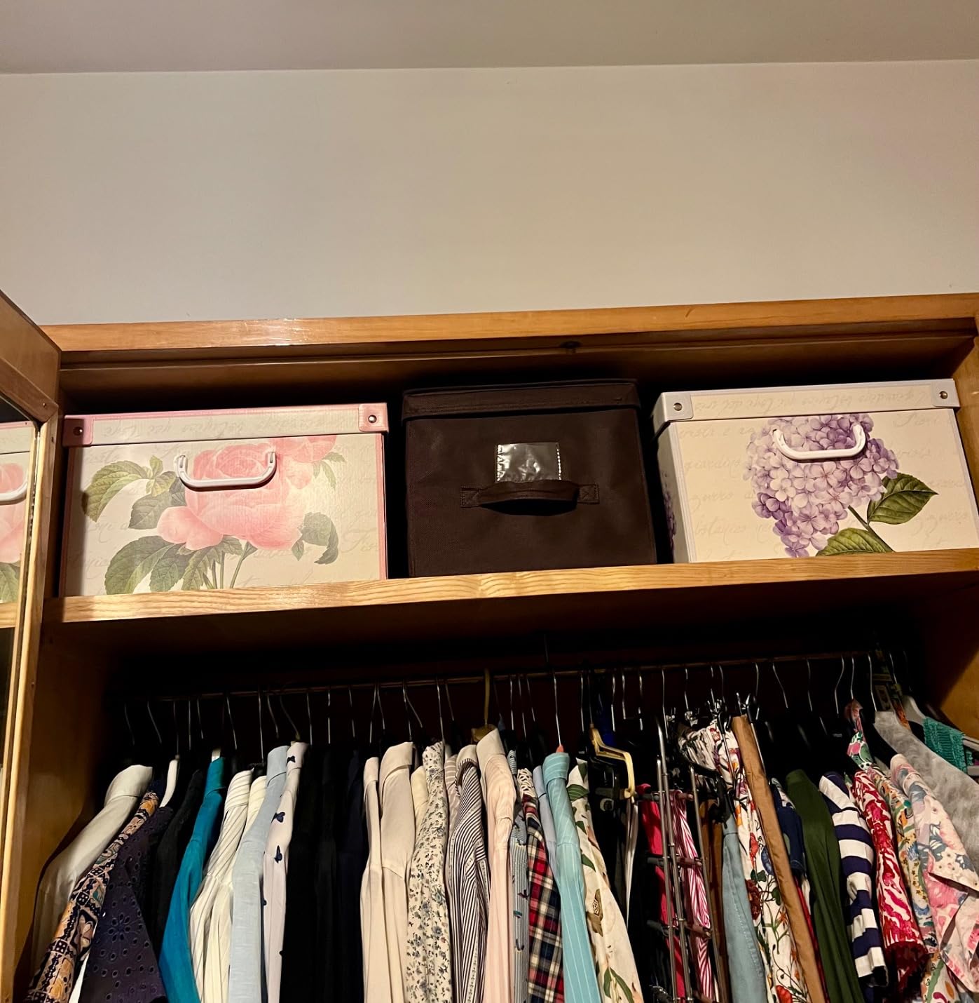 Lavatelli Camelie scatola armadio 50x39x24 cm cartone coperchio