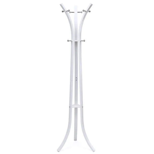 Songmics RCR01W Appendiabiti da Terra Bianco 9 Ganci 176 cm
