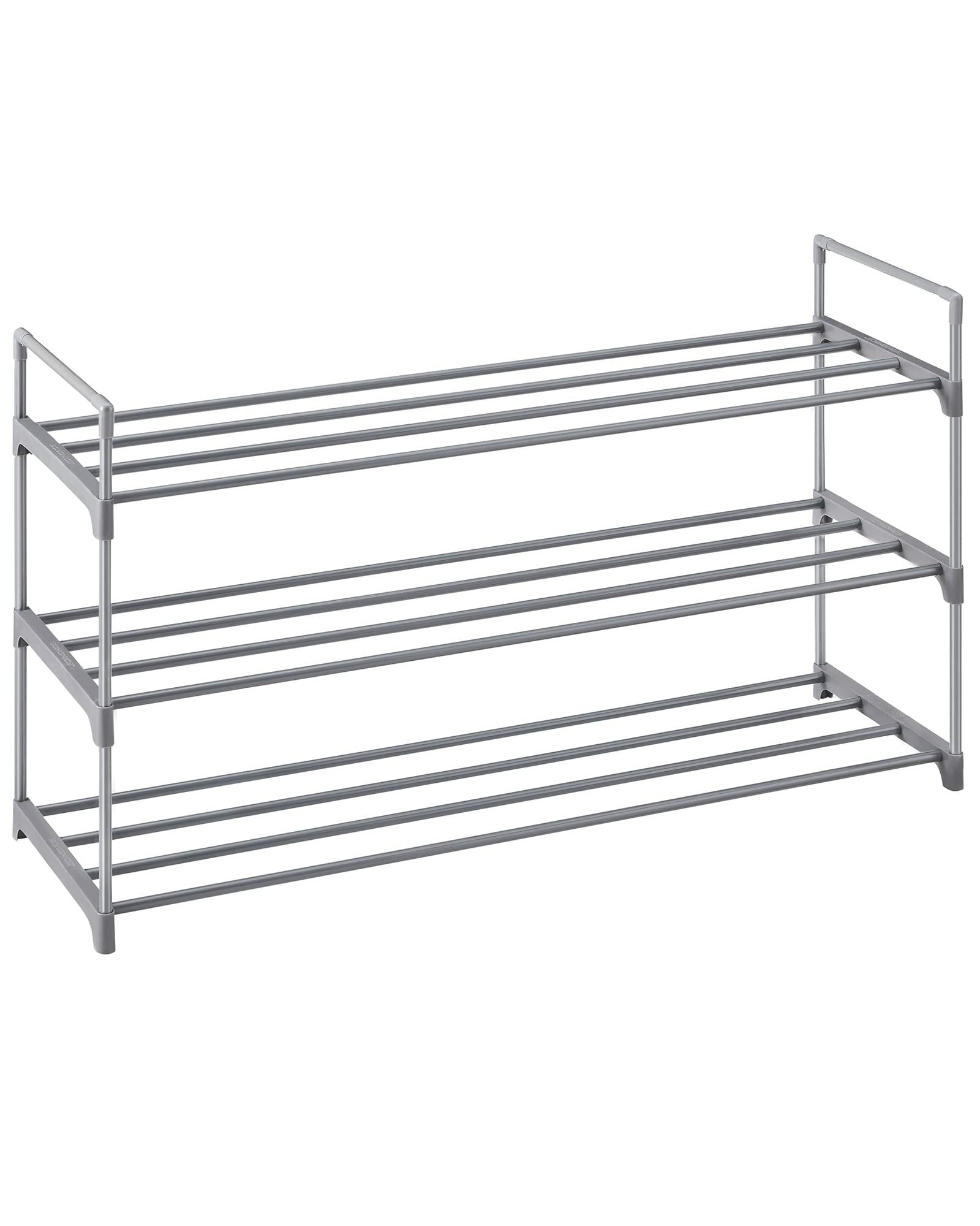 Songmics LSA13GV1 scarpiera 3 ripiani grigia 92 cm
