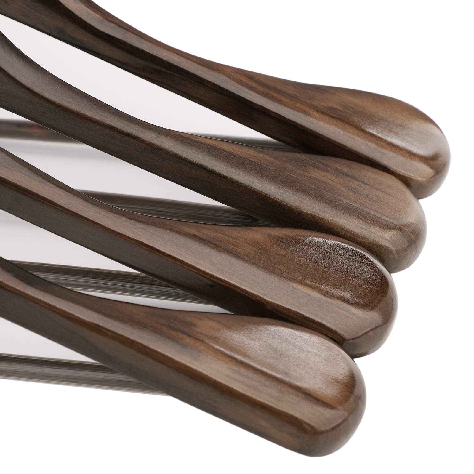 Songmics CRSH006V02 Grucce Legno Noce Scuro Set 10 Pezzi