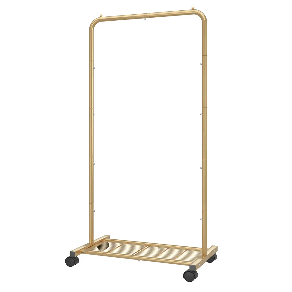 Simple Trending Standard stender appendiabiti oro con ruote