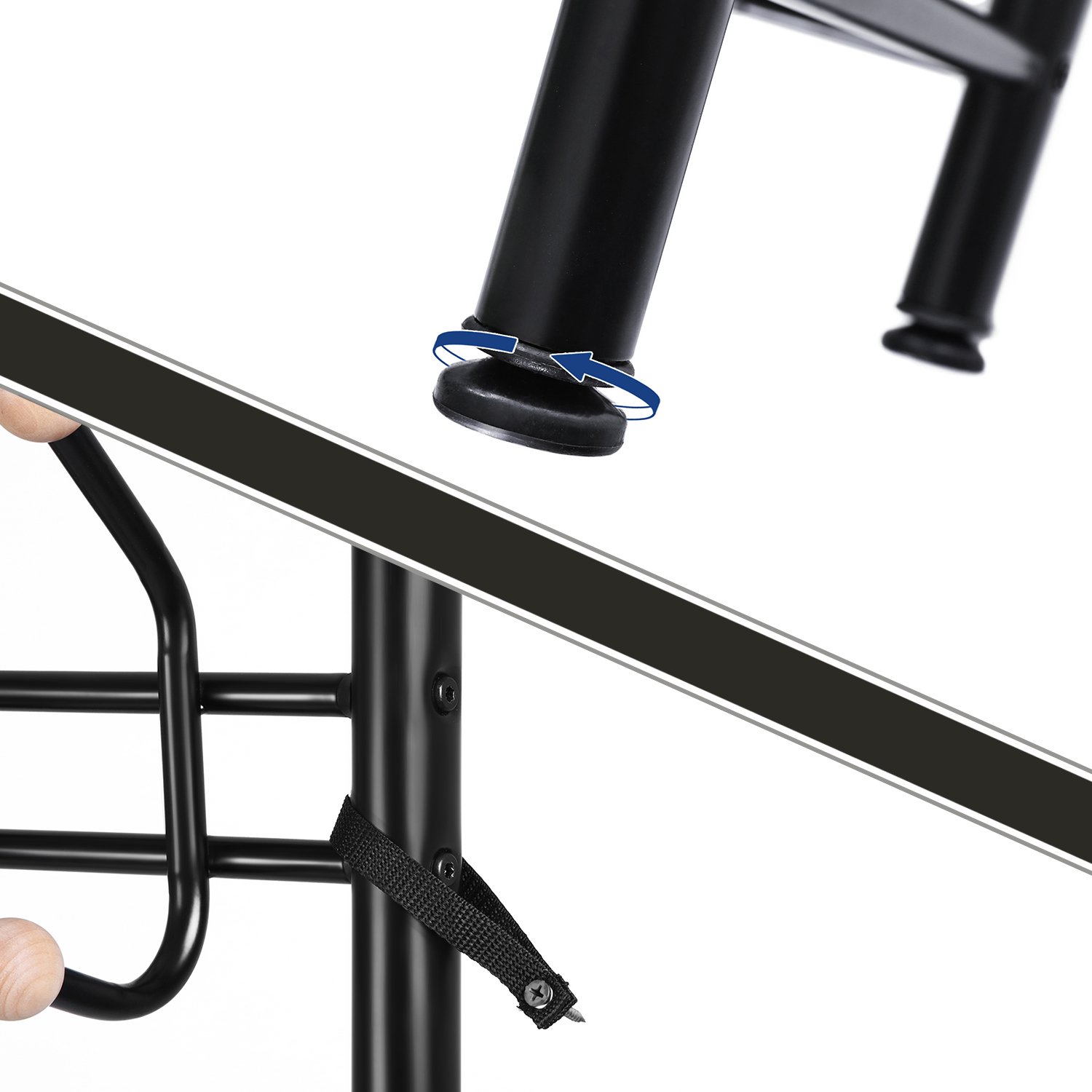 Songmics HSR04B stand appendiabiti nero 187 cm scarpiera