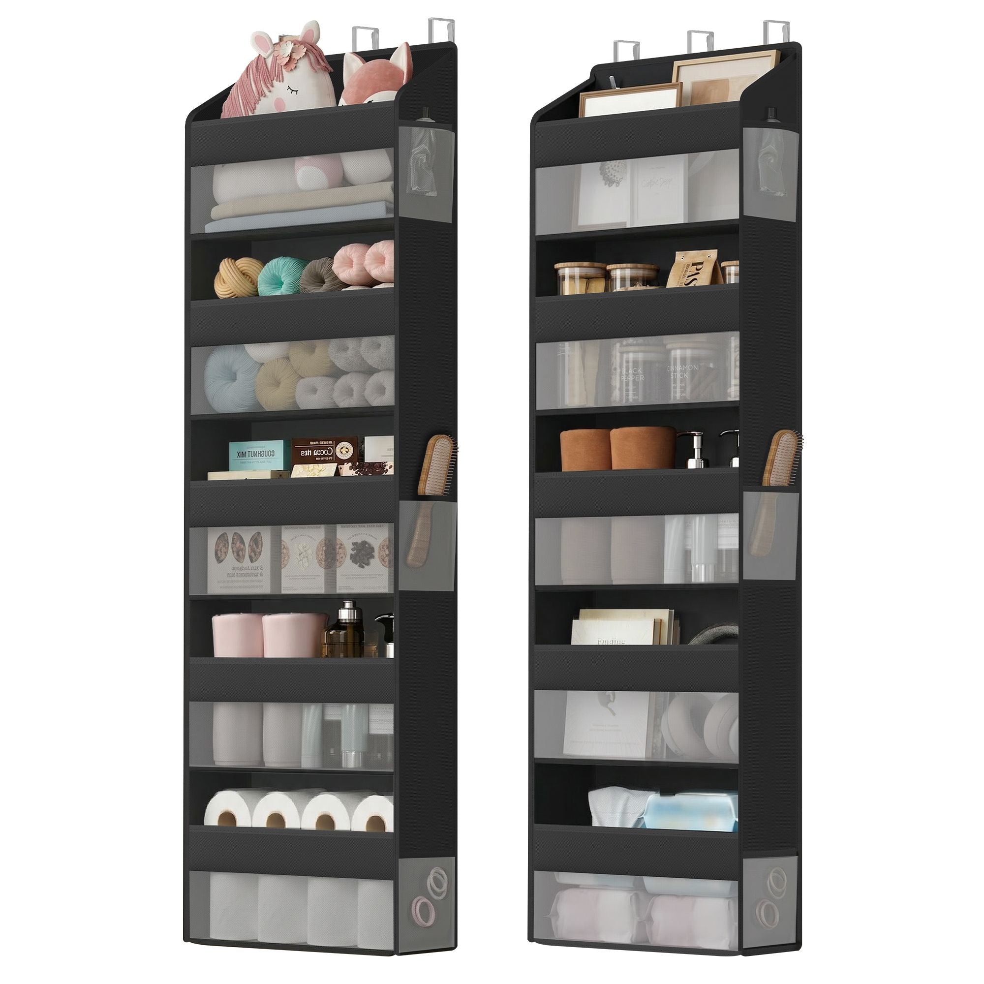 Songmics organizer da porta trasparente 5 ripiani 2 pezzi