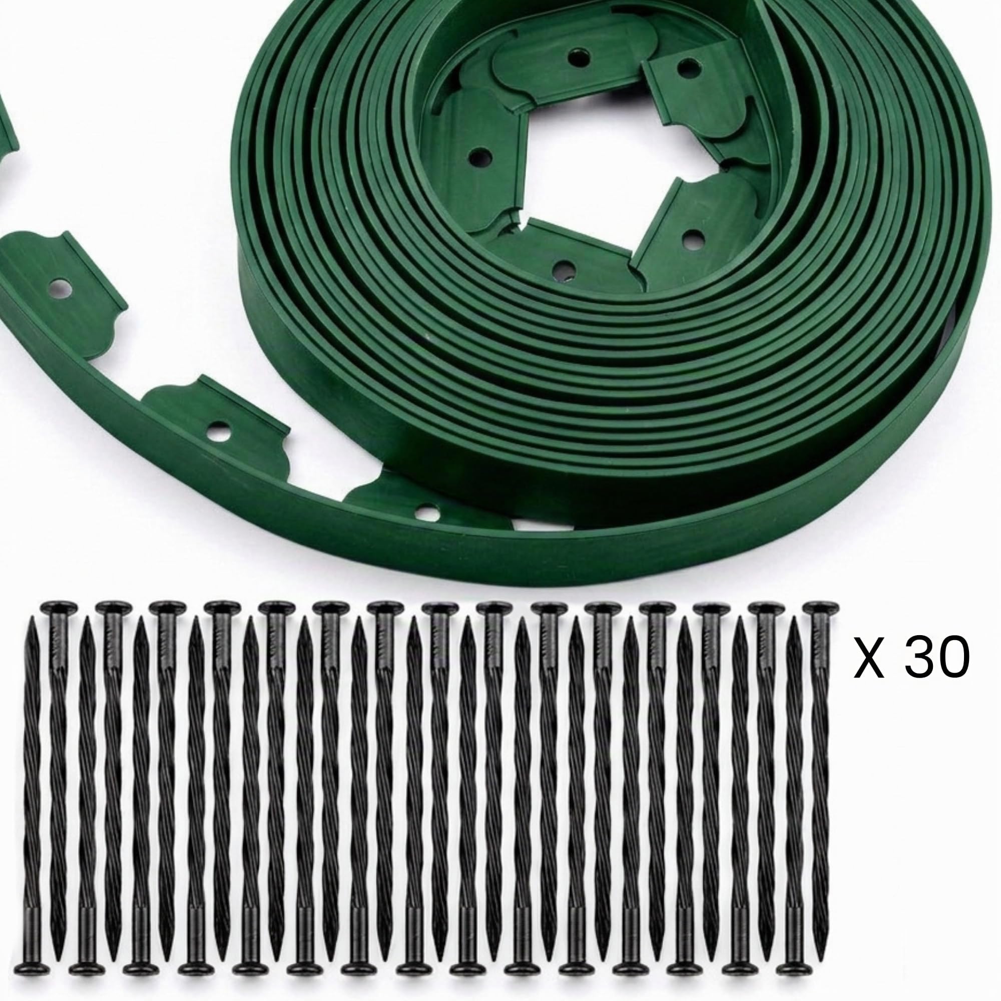 Ediesi bordura giardino 10 metri verde flessibile con picchetti