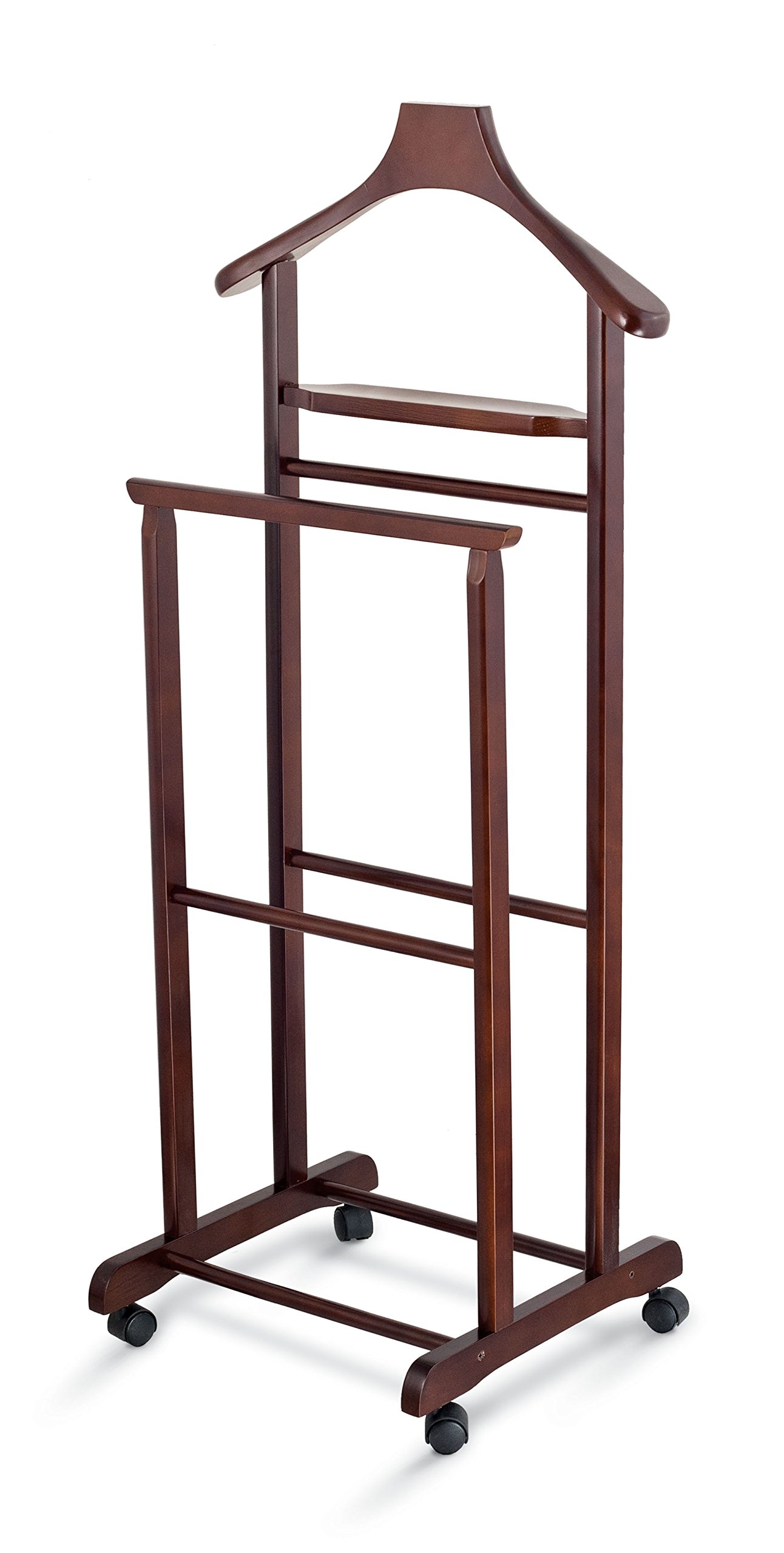 Domopak Living indossatore legno ciliegio 47x36x104 cm ruote