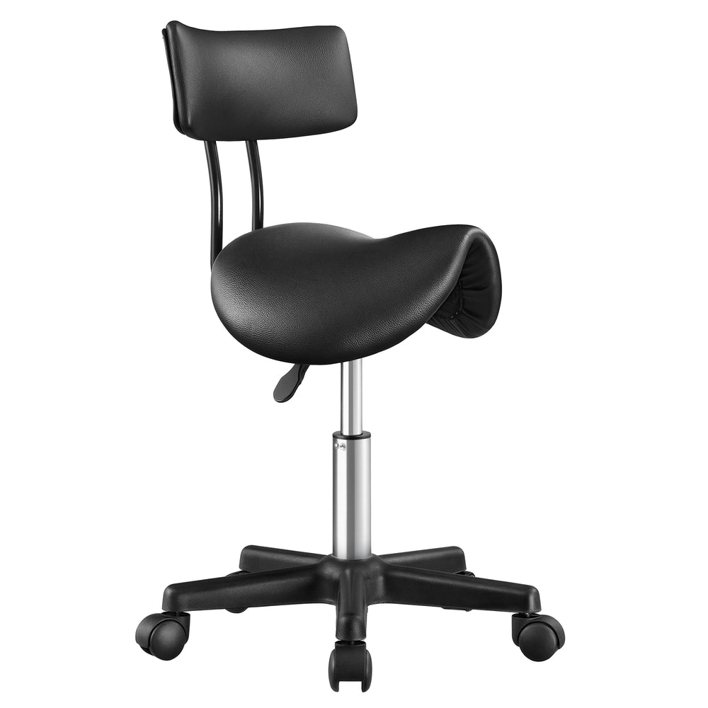 Songmics sgabello sella ergonomico con ruote regolabile
