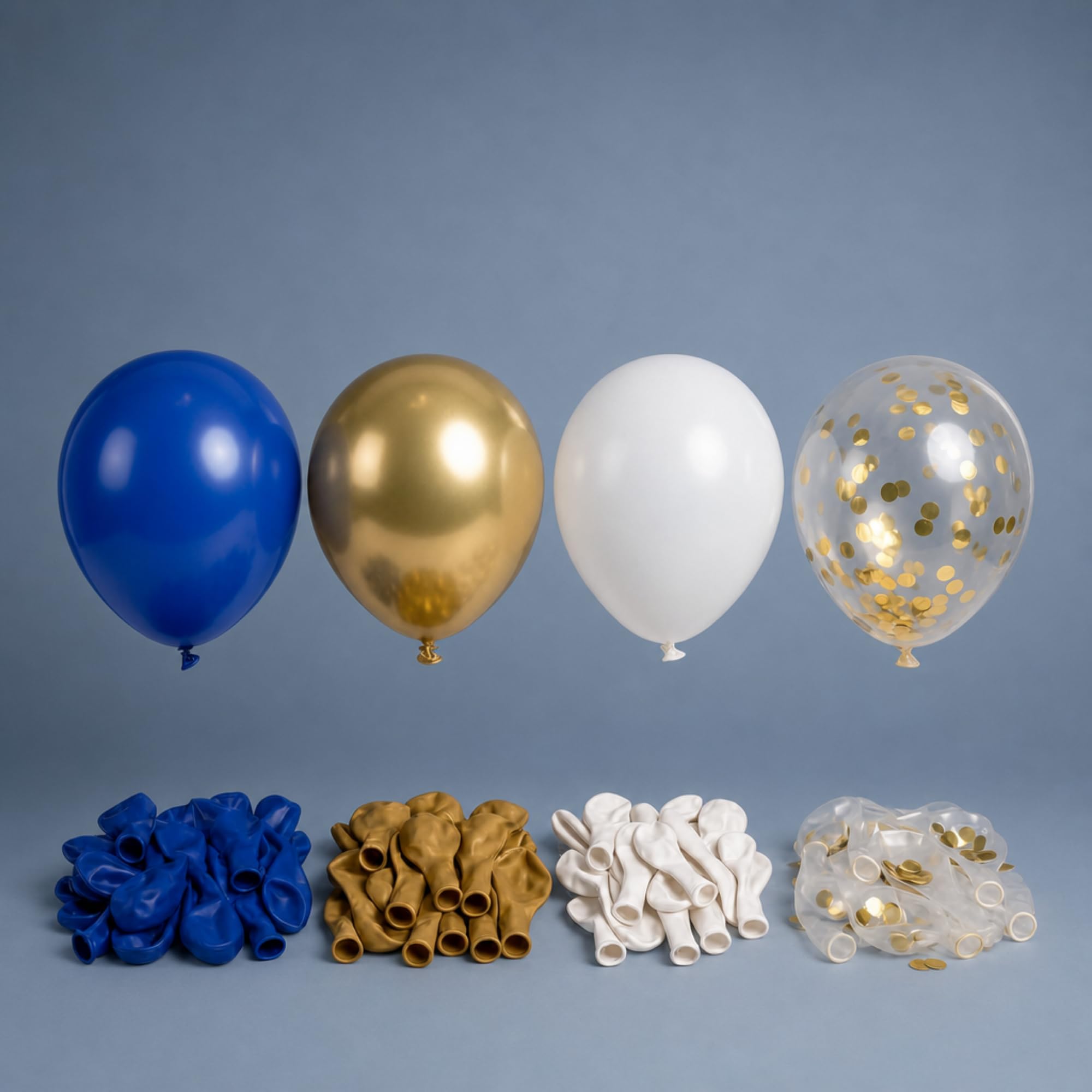 Ediesi palloncini blu e oro 30 cm 52 pezzi compleanno