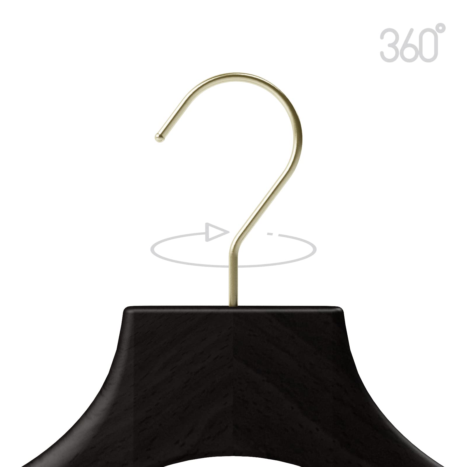Mainetti Linea Legno Top Camiceria grucce wengè 39 cm 5 pezzi salvaspazio