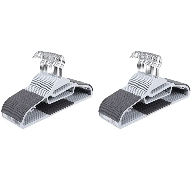 Songmics Grucce Plastica Set da 40 Sottili Antiscivolo