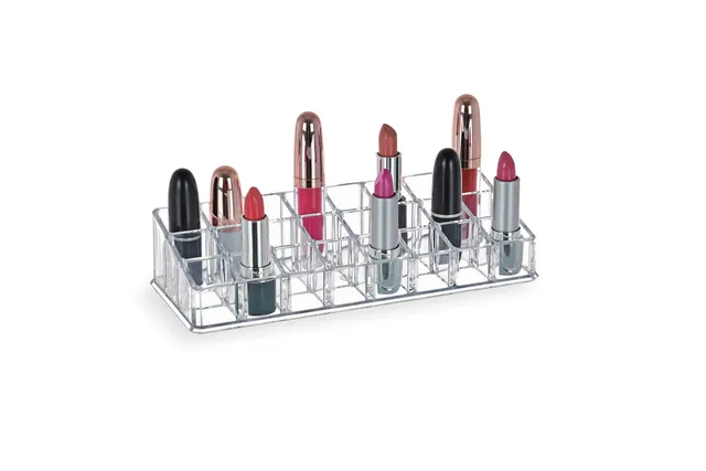 Domopak Living Ordina Trucchi organizer rossetti 22,7x9,5 cm trasparente