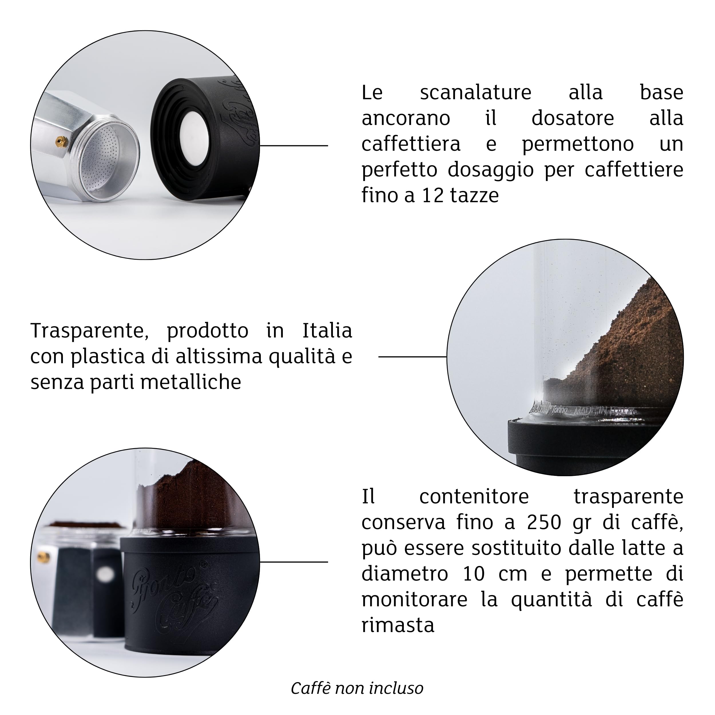 Lavatelli ProntoCaffè Black dosatore caffè moka 250 g