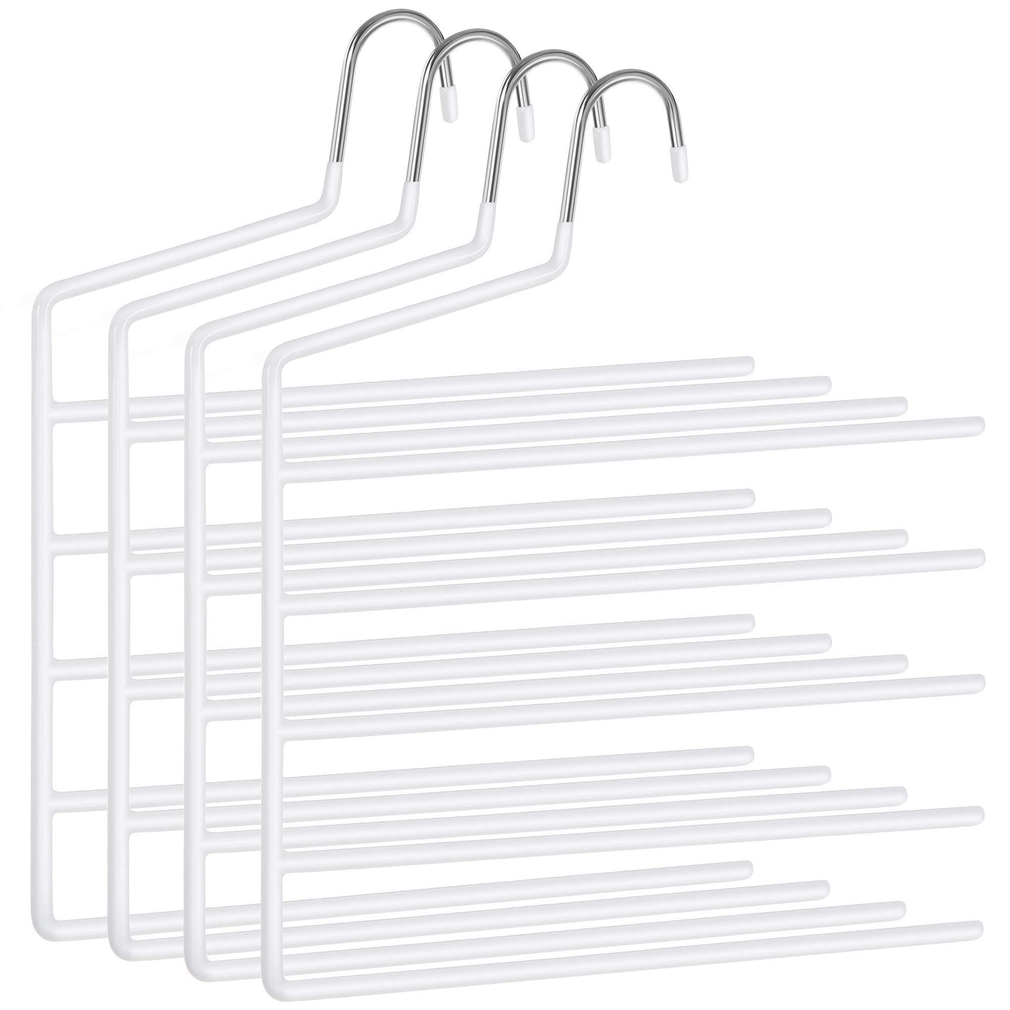 Songmics CRI034W02 grucce 5 barre bianche 4 pezzi antiscivolo
