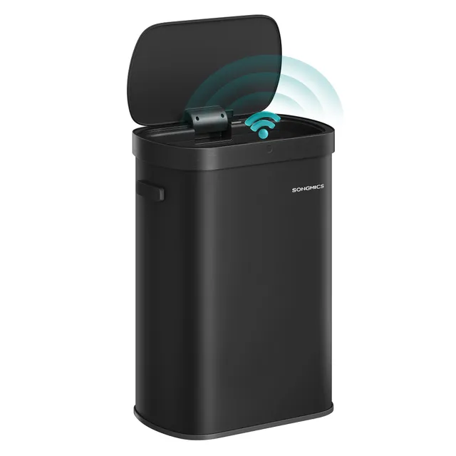 Songmics Pattumiera Automatica 50L Acciaio Sensore Touchless