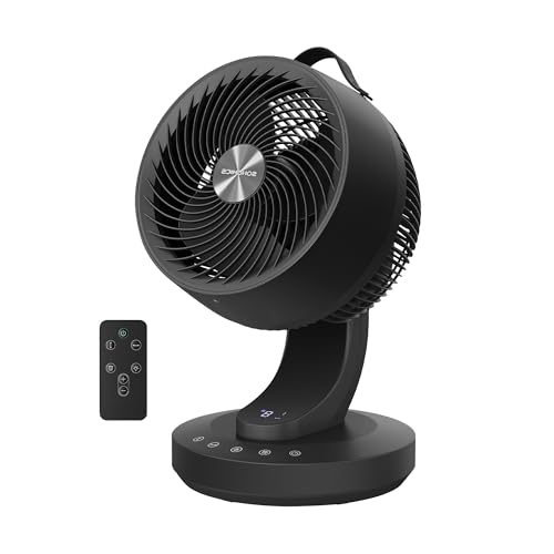 Songmics XFC001B1EU ventilatore tavolo nero inchiostro 8 velocita