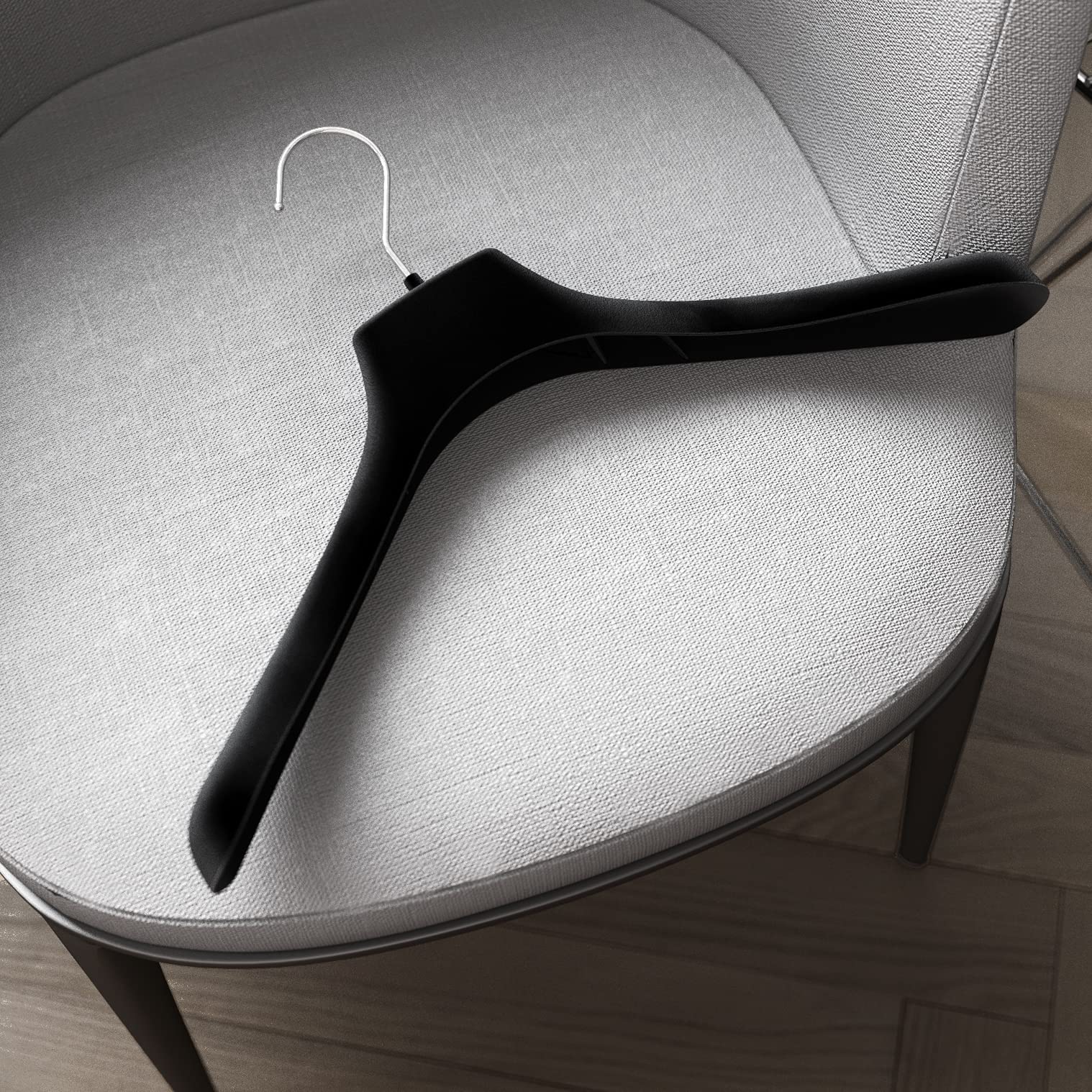 Mainetti Velluto grucce antiscivolo nero 38 cm 10 pezzi