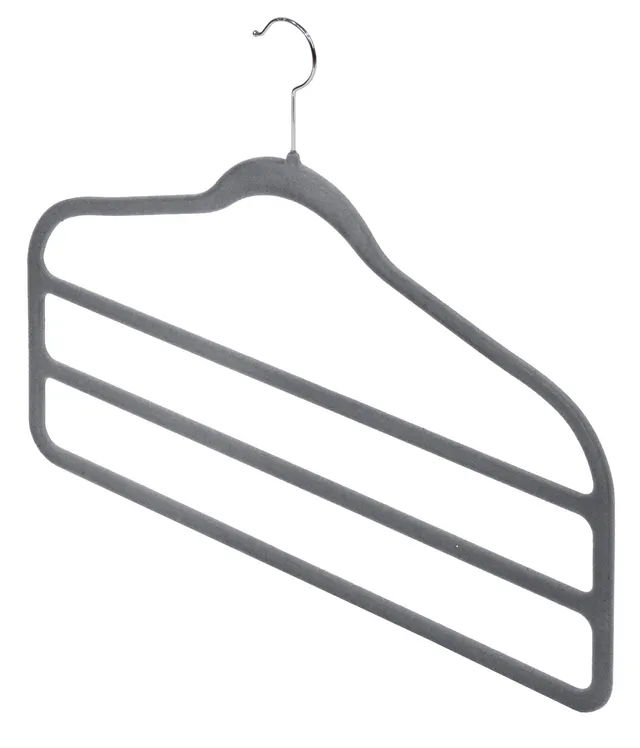 Domopak Set 2 Appendi Pantaloni Grigio Antiscivolo 45 cm
