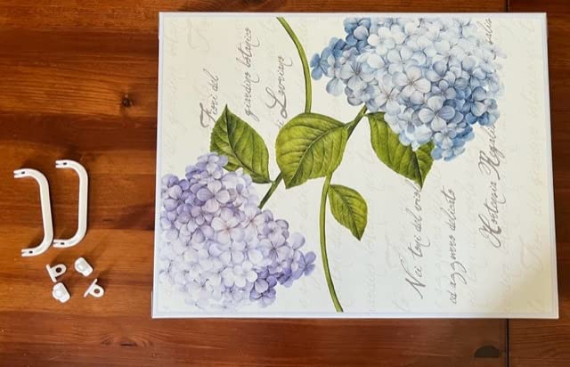 Lavatelli Scatola Cartone Media Fiori Ortensie 32x42x17,5 cm
