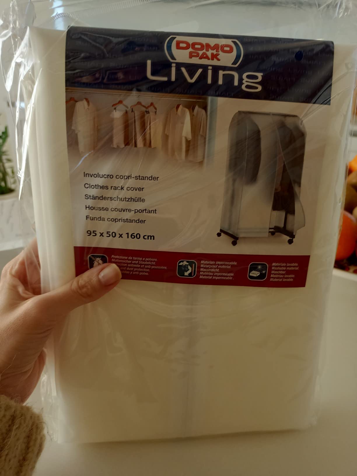 Domopak Living copri stander 95x50x160 cm con cerniera