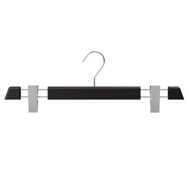 Mainetti Linea Legno grucce con pinze wengè 40 cm 5 pezzi salvaspazio