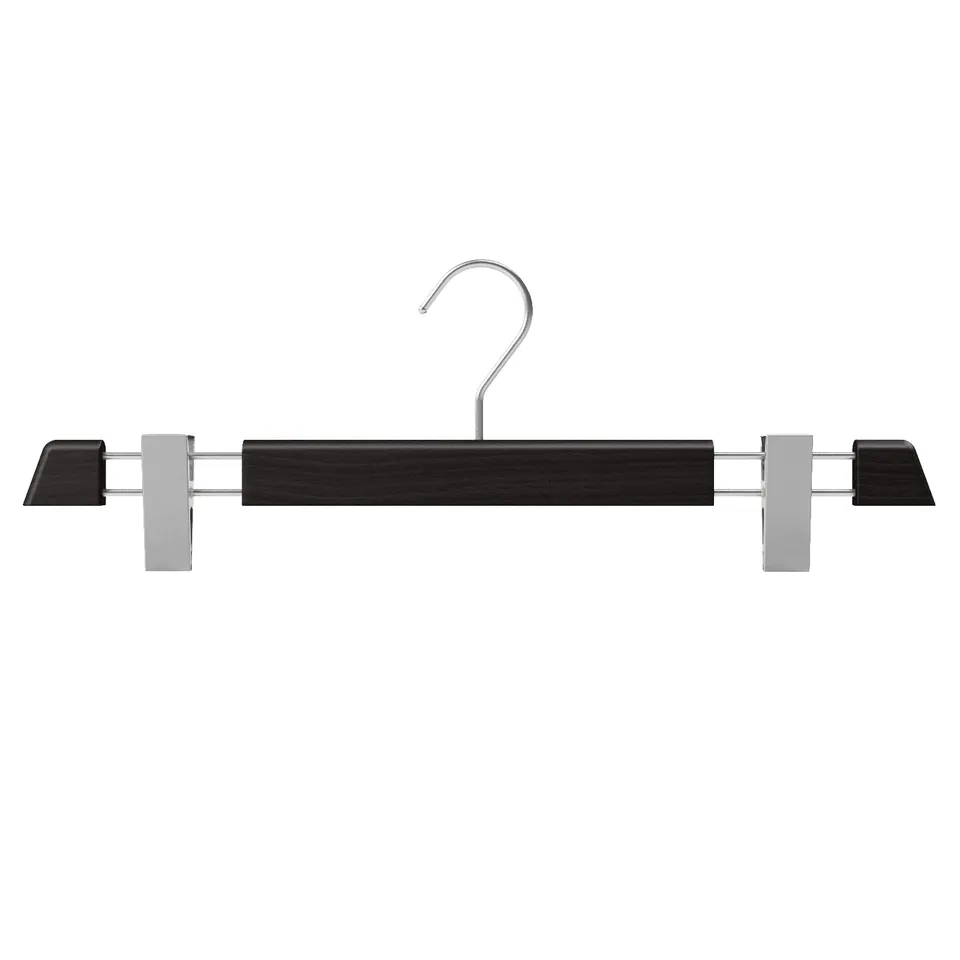 Mainetti Linea Legno grucce con pinze wengè 40 cm 5 pezzi salvaspazio