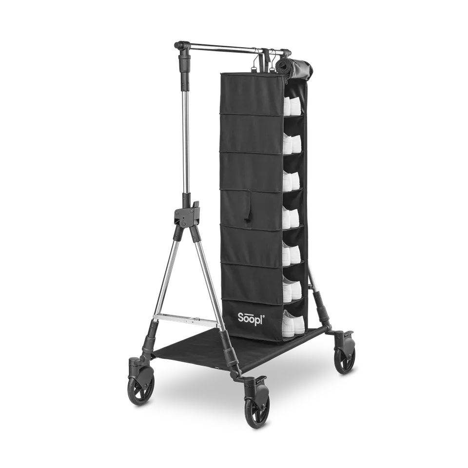 Soopl Fashion Trolley Borsa Scarpe 7 Paia con Ganci