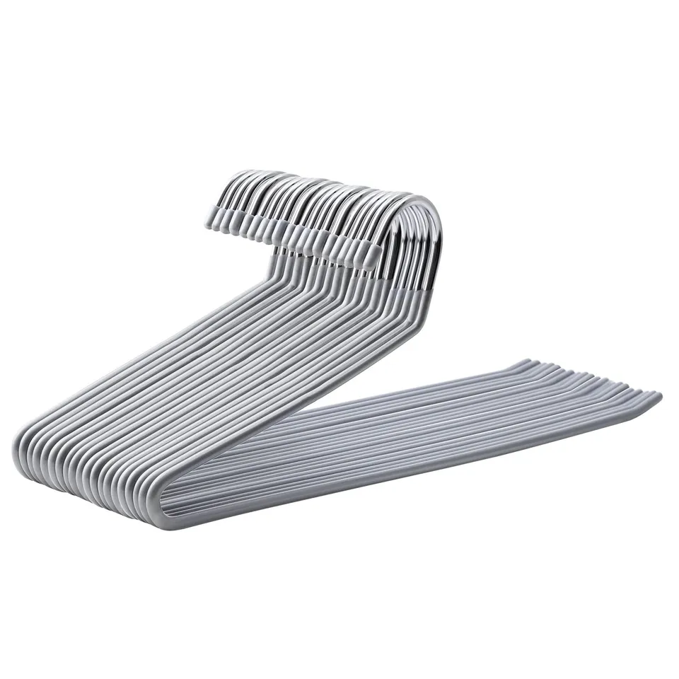 Songmics CRI04G-20 grucce metallo pantaloni set 20 grigio 38 cm
