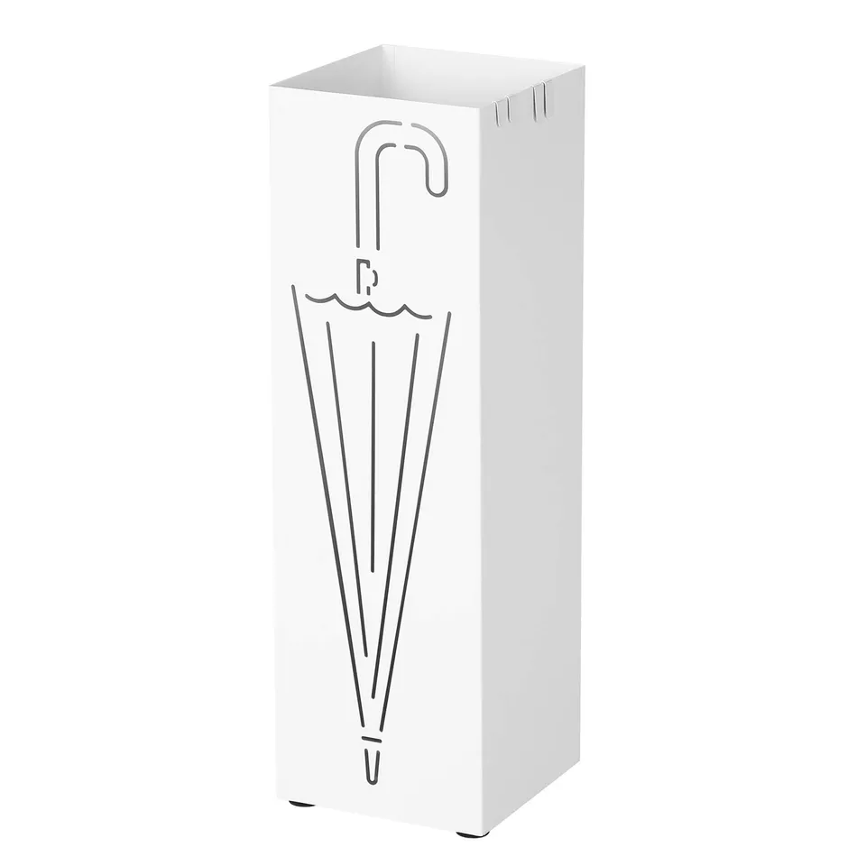 SONGMICS LUC01W portaombrelli bianco 15,5x15,5x49 cm metallo