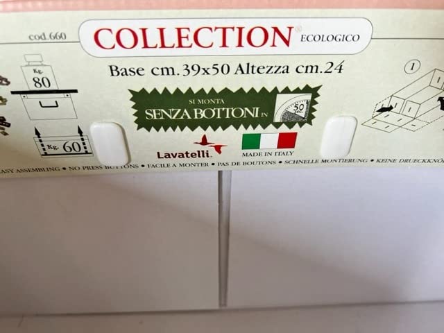 Lavatelli Rose scatole armadio cartone 49x40x24 set 2 pezzi