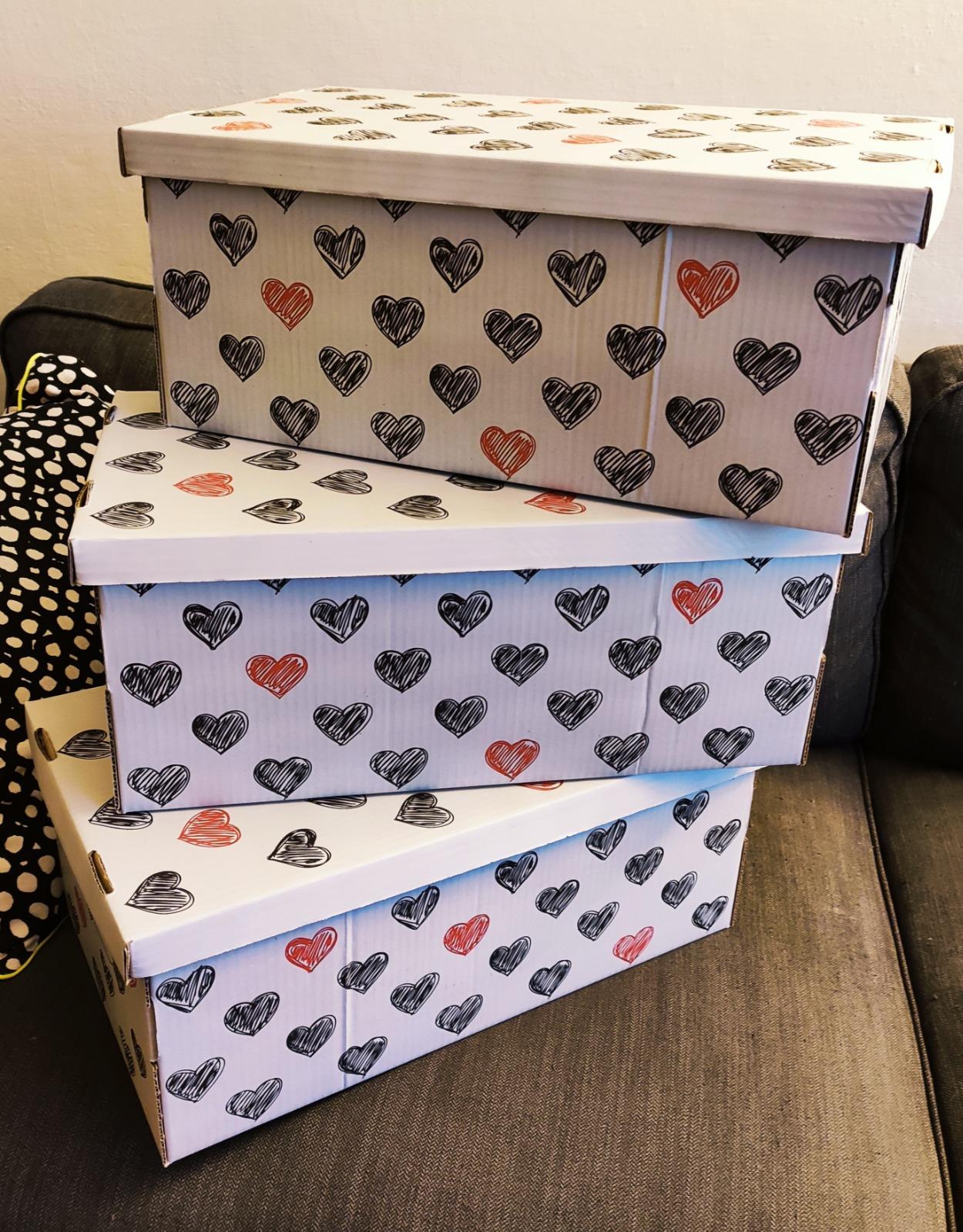 Lavatelli Basic set 3 scatole Love 29x51x20 cm