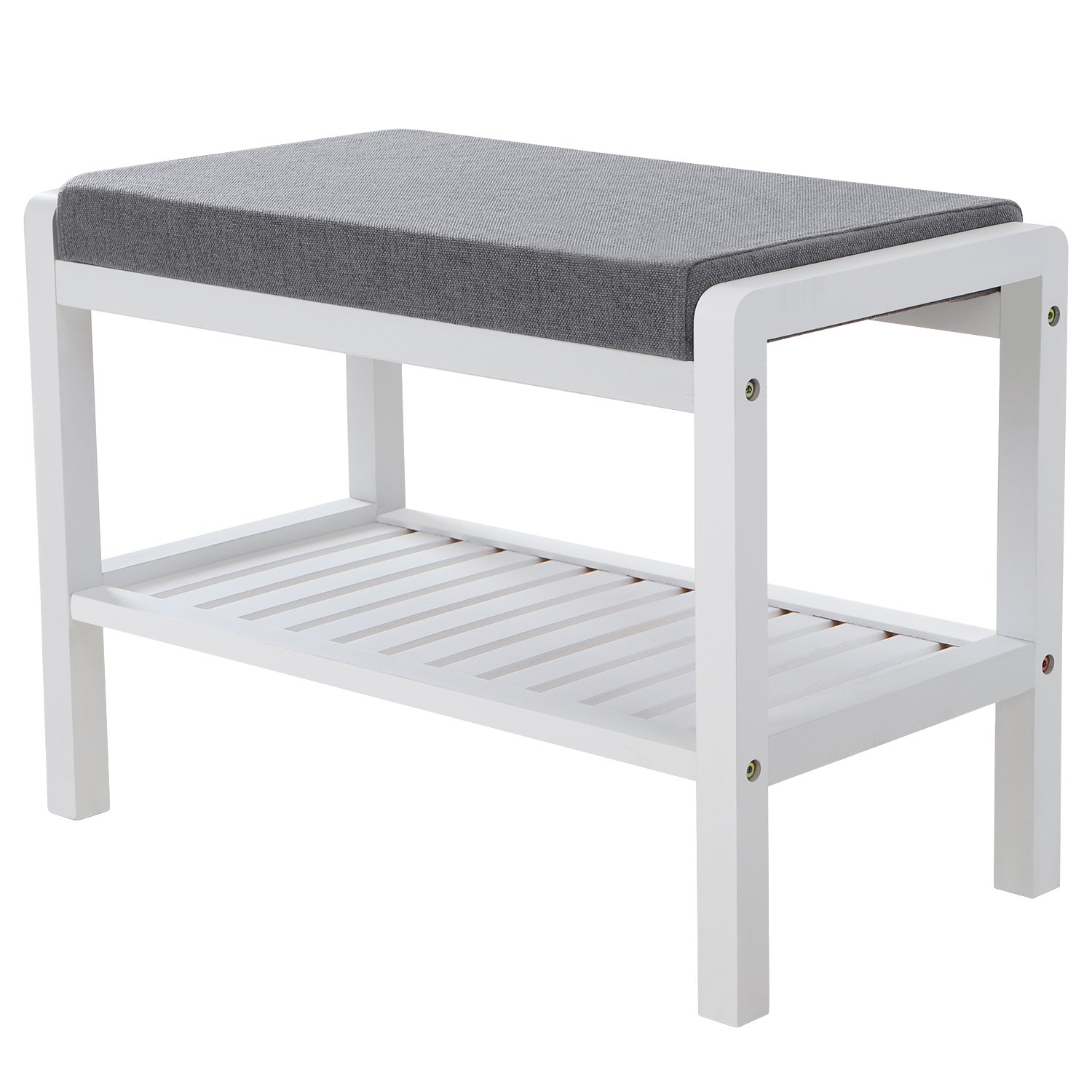 Songmics Sgabello Scarpiera Bambu 60x32x43 Portata 158 kg