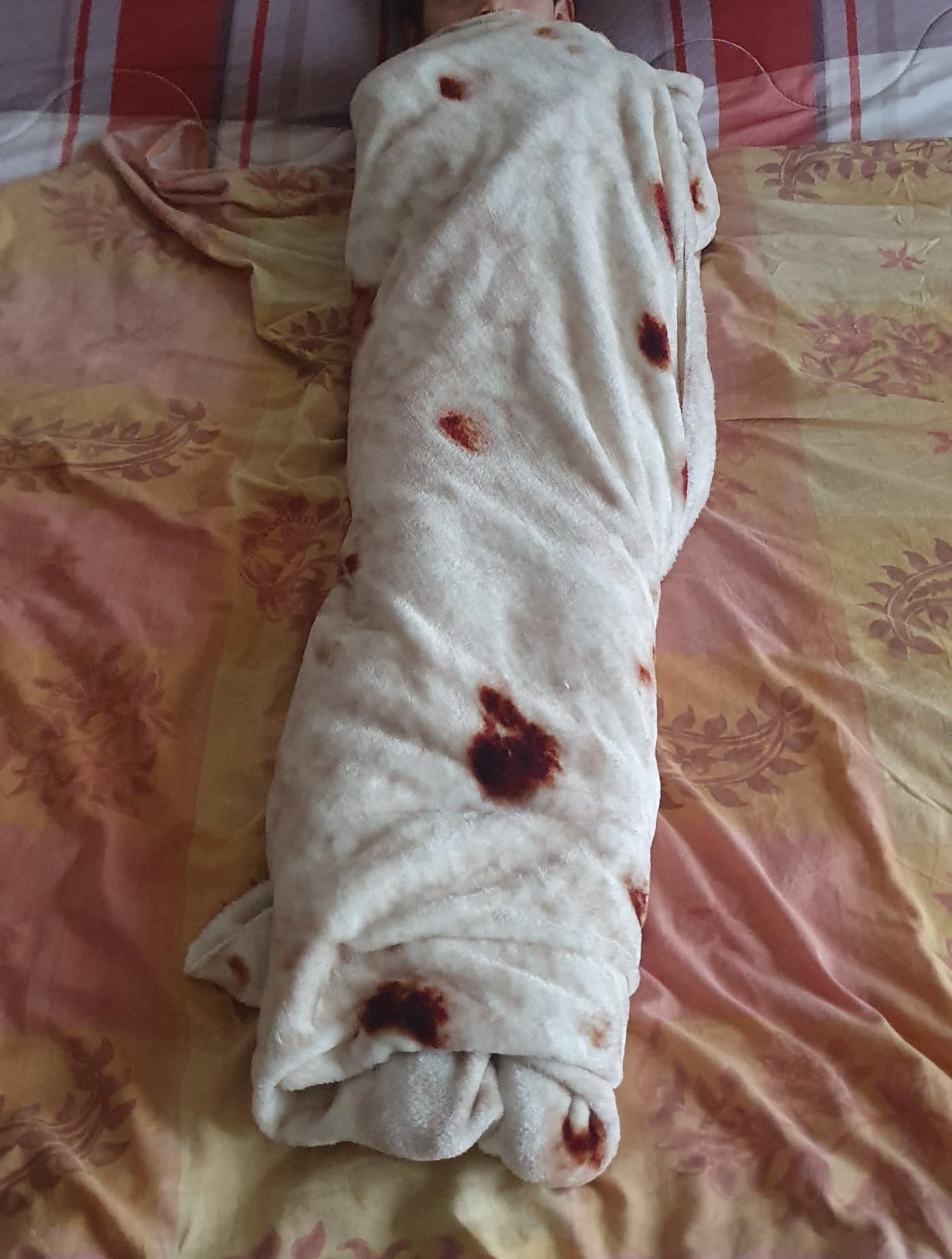 Kanguru Piadina coperta in pile 160x160 cm rotonda