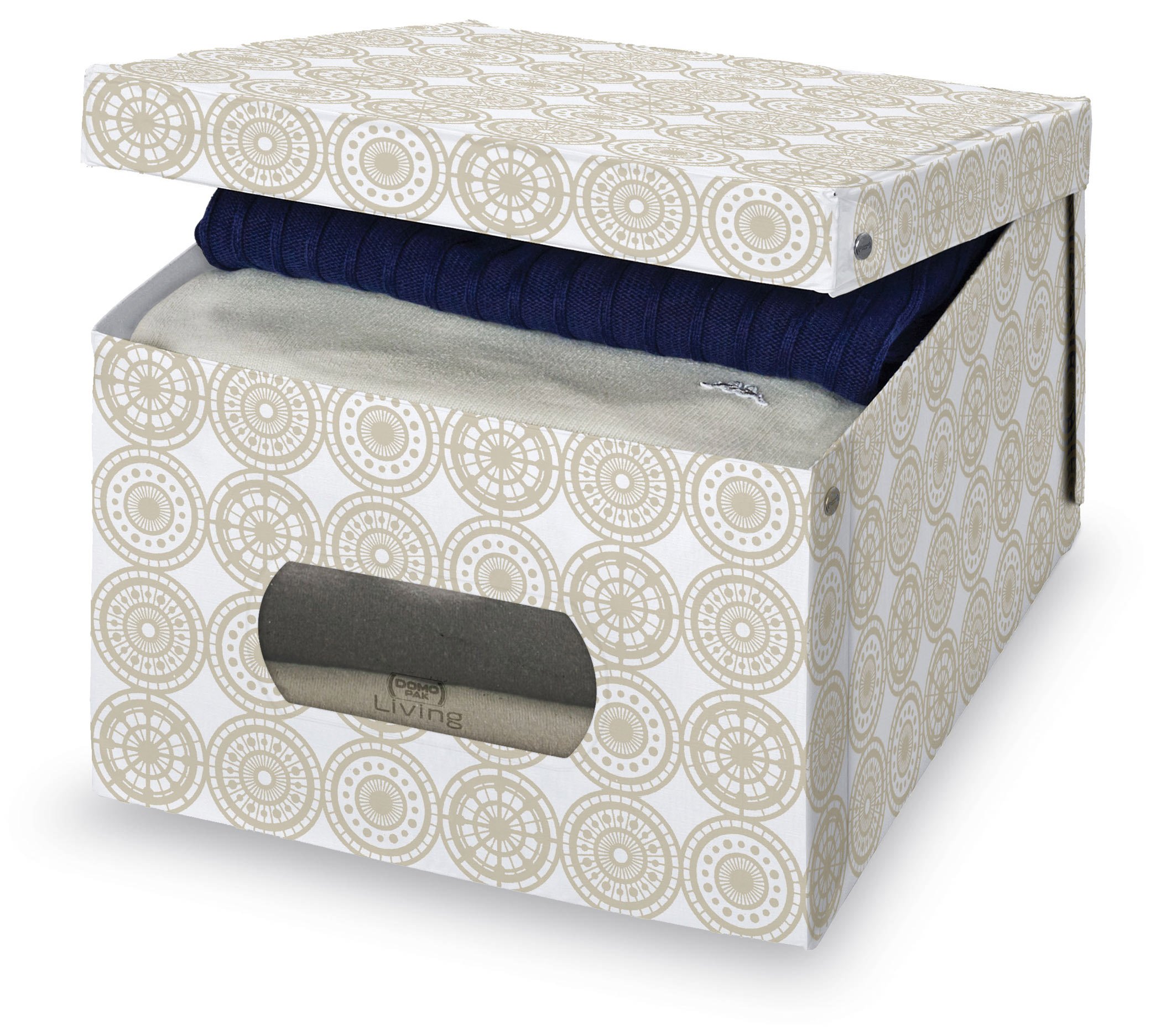 Domopak Ella 916023 Scatola Armadio Beige 39x50x24 Vinile