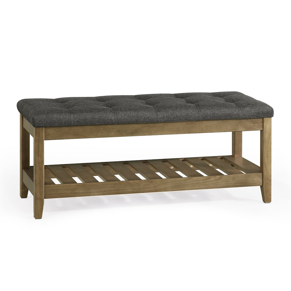 Songmics ULSF009GN01 pouf contenitore grigio ardesia