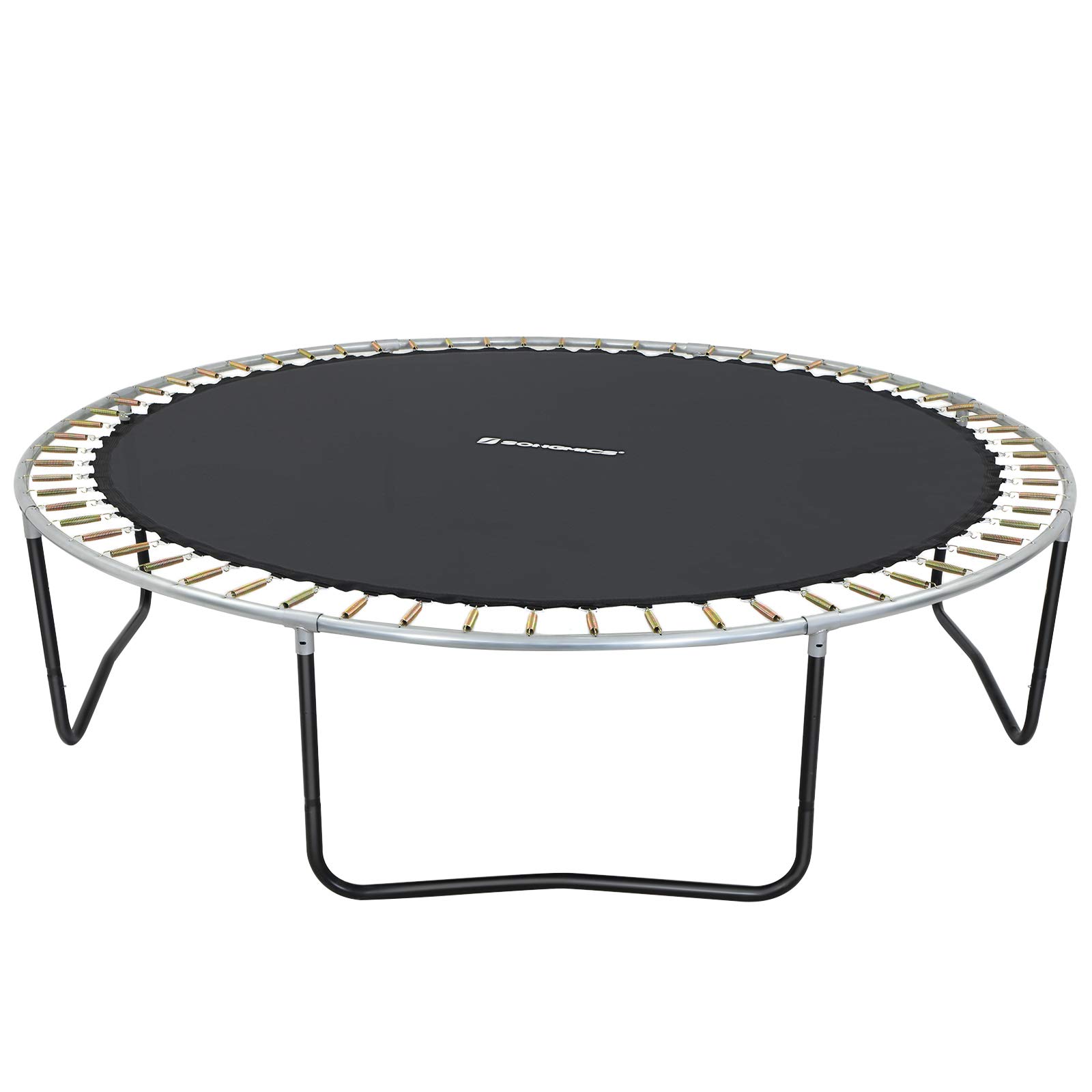 Songmics Tappeto Trampolino Ricambio Telo Ø 202 cm Nero