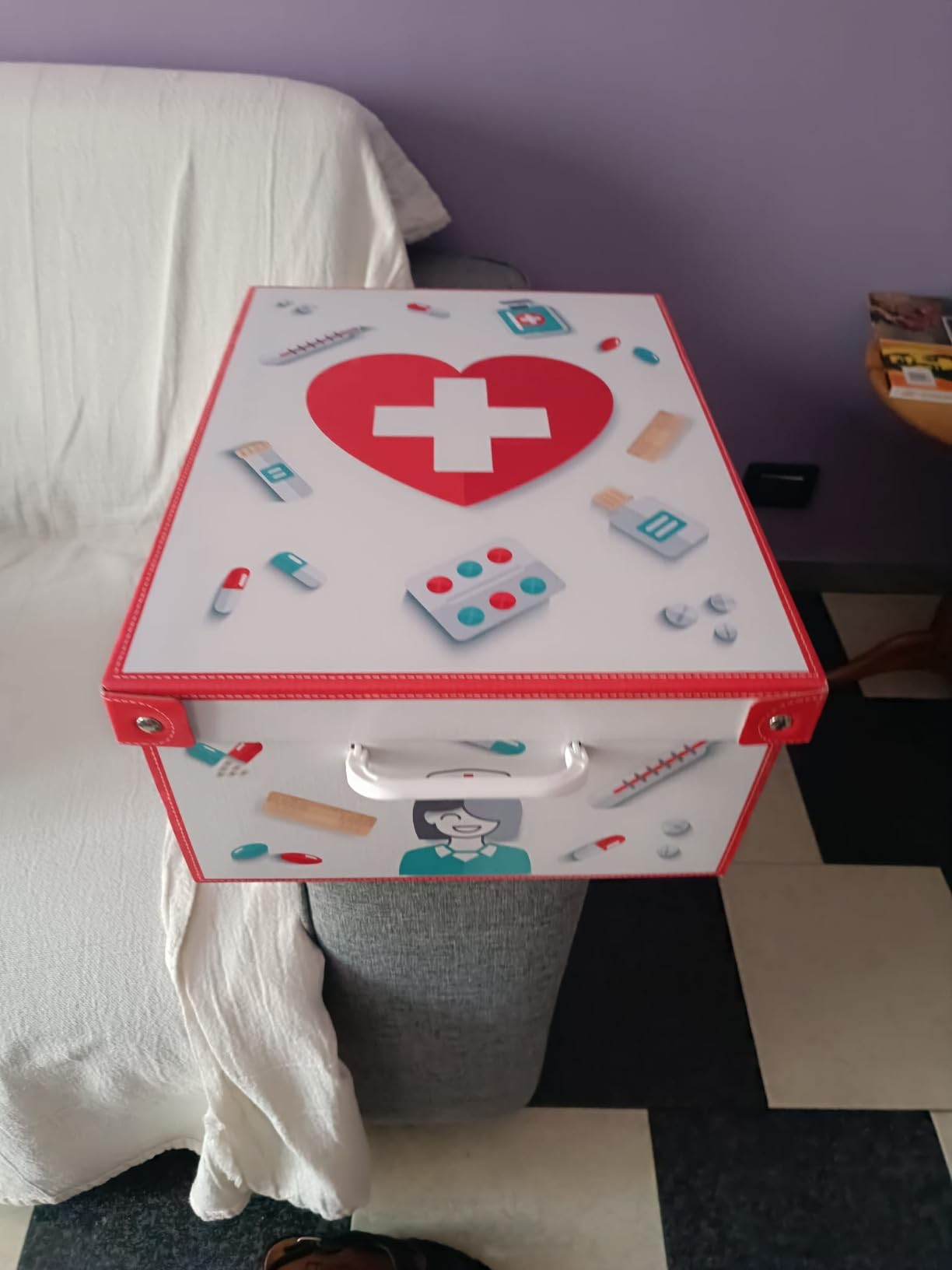 Lavatelli Pharma Organizer scatola medicinali 32x42cm 9 scomparti