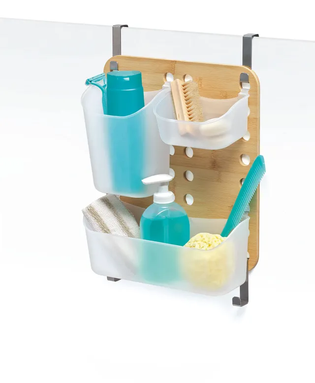 DOMO PAK LIVING Organizzatore Doccia Large Bamboo 3 Contenitori
