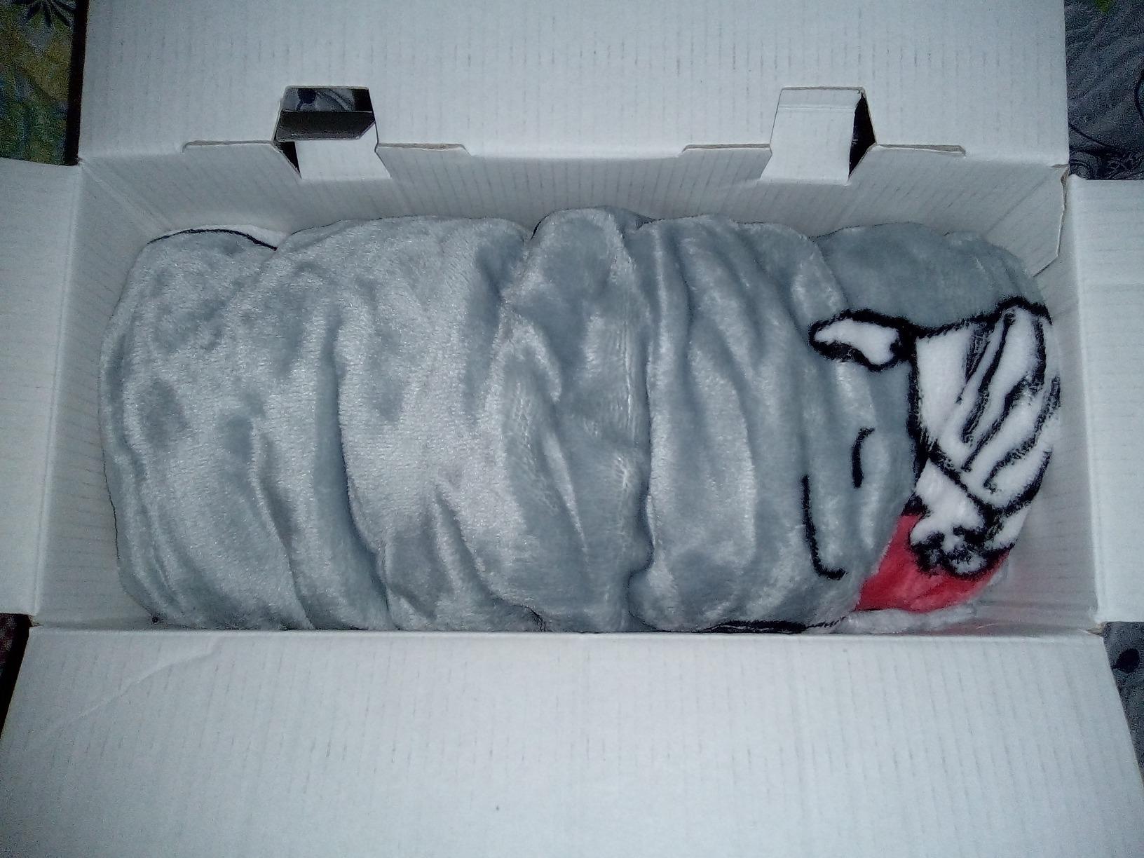 Kanguru Coperta con Maniche Snoopy Grigia 140x180 cm