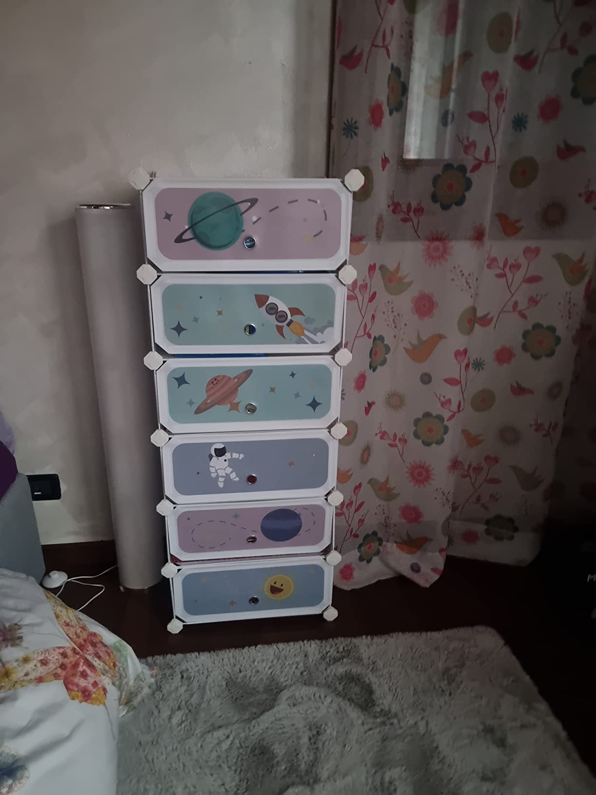 Songmics LPC904W01 Scarpiera Bambini Bianco 6 Scomparti