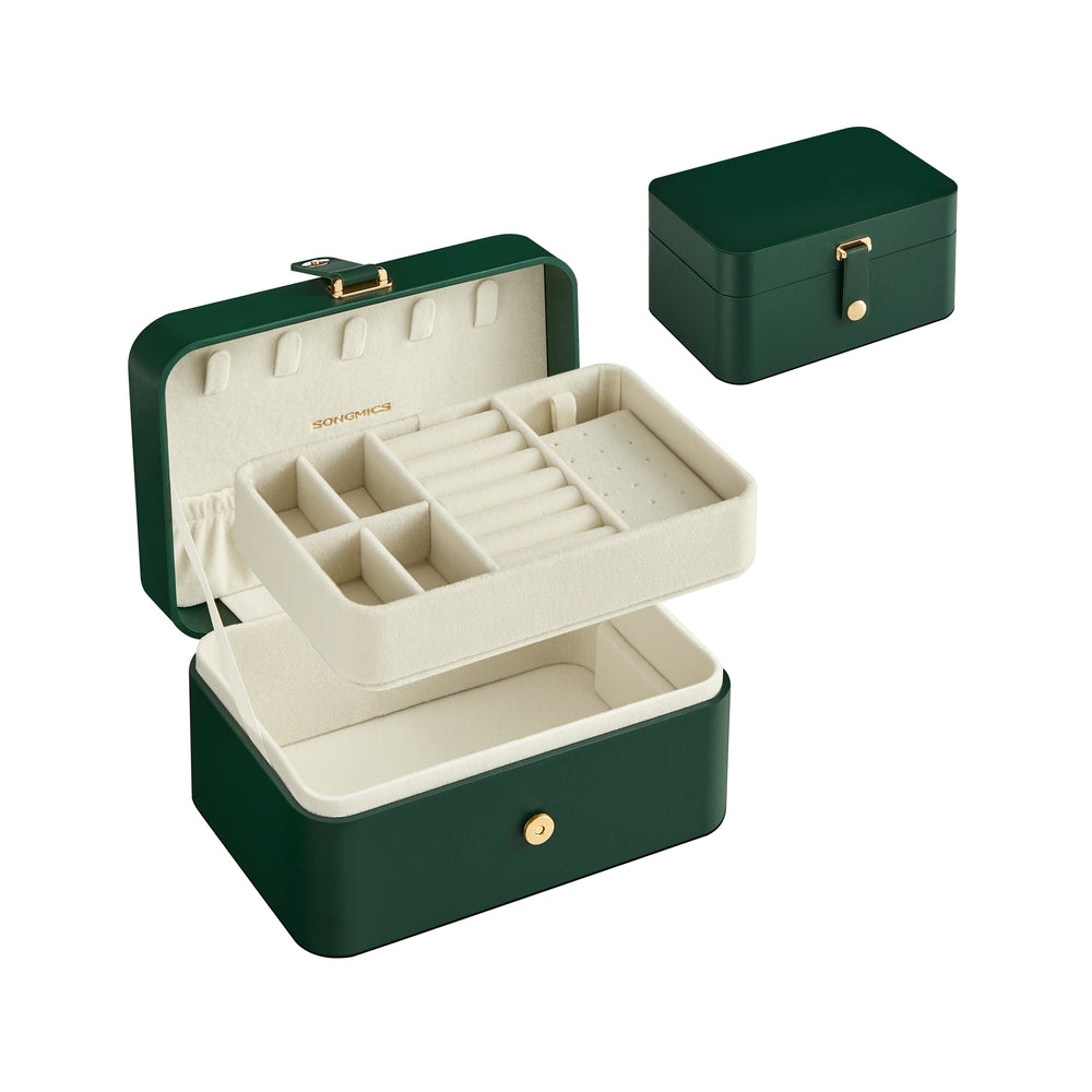 Songmics UJBC166B01 Portagioie Viaggio Nero 2 Strati