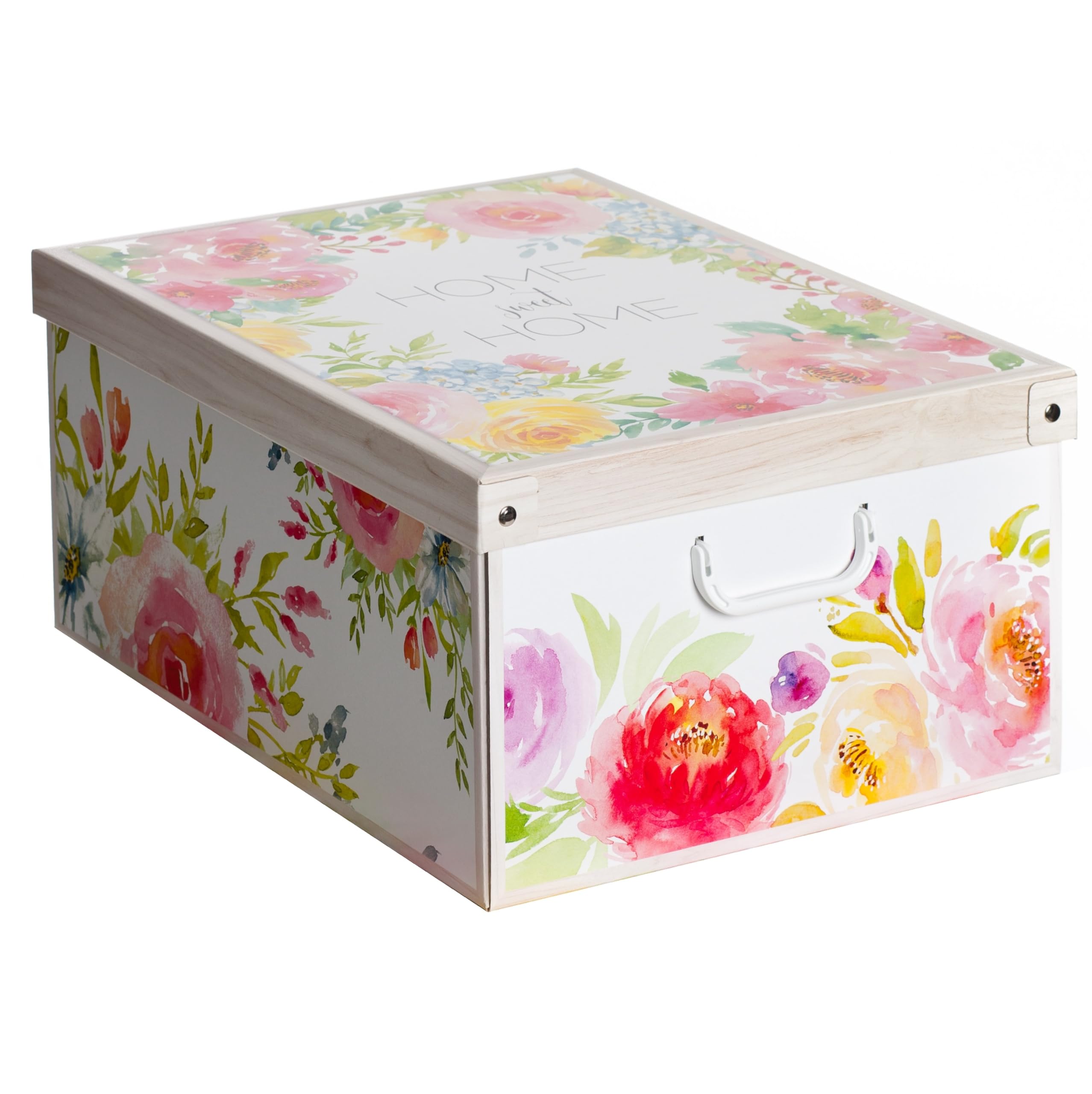 Lavatelli Camelie scatola armadio 50x39x24 cm cartone coperchio